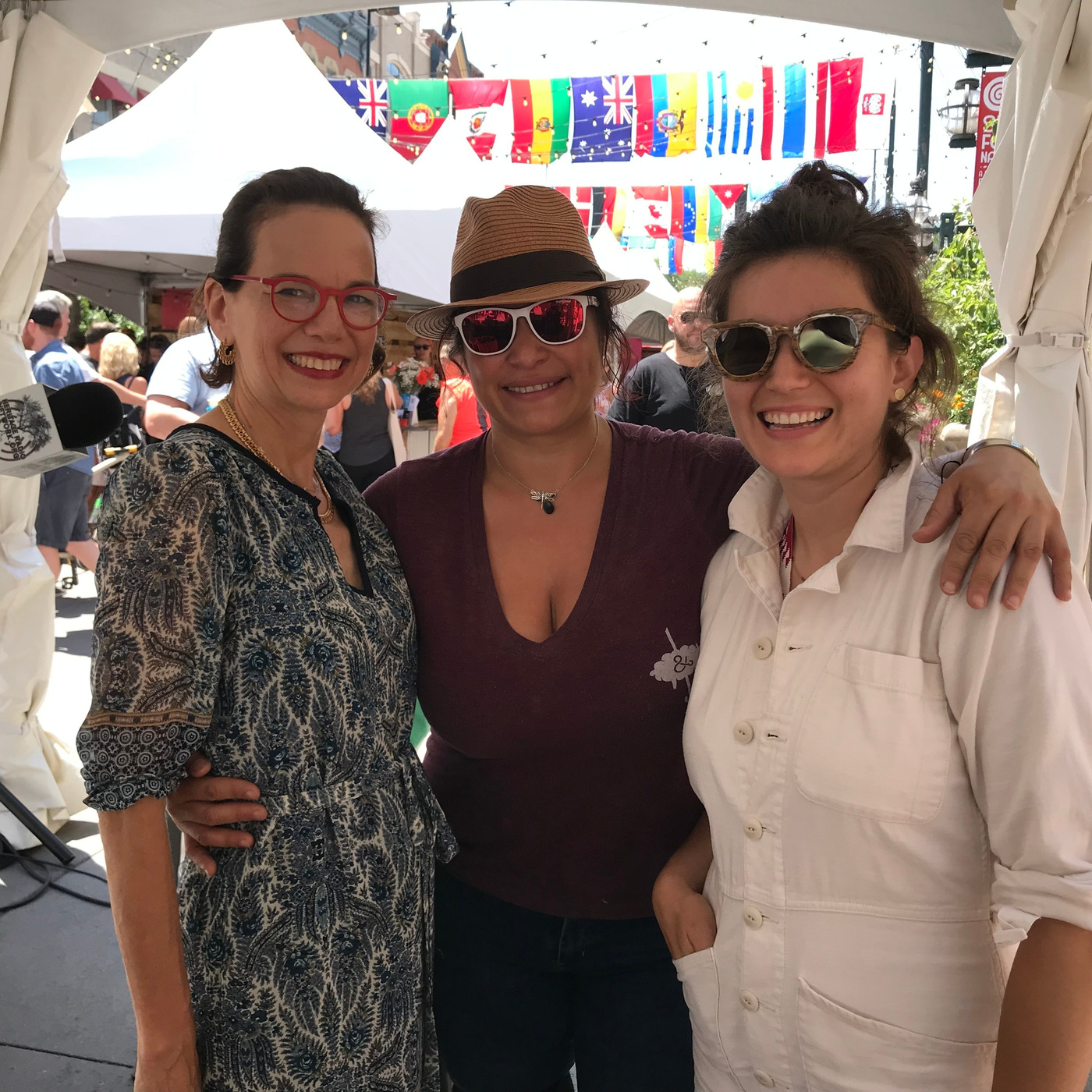 Dana Cowin, Dana Rodriguez, and Ellen Bennett at Slow Food Nations 2019