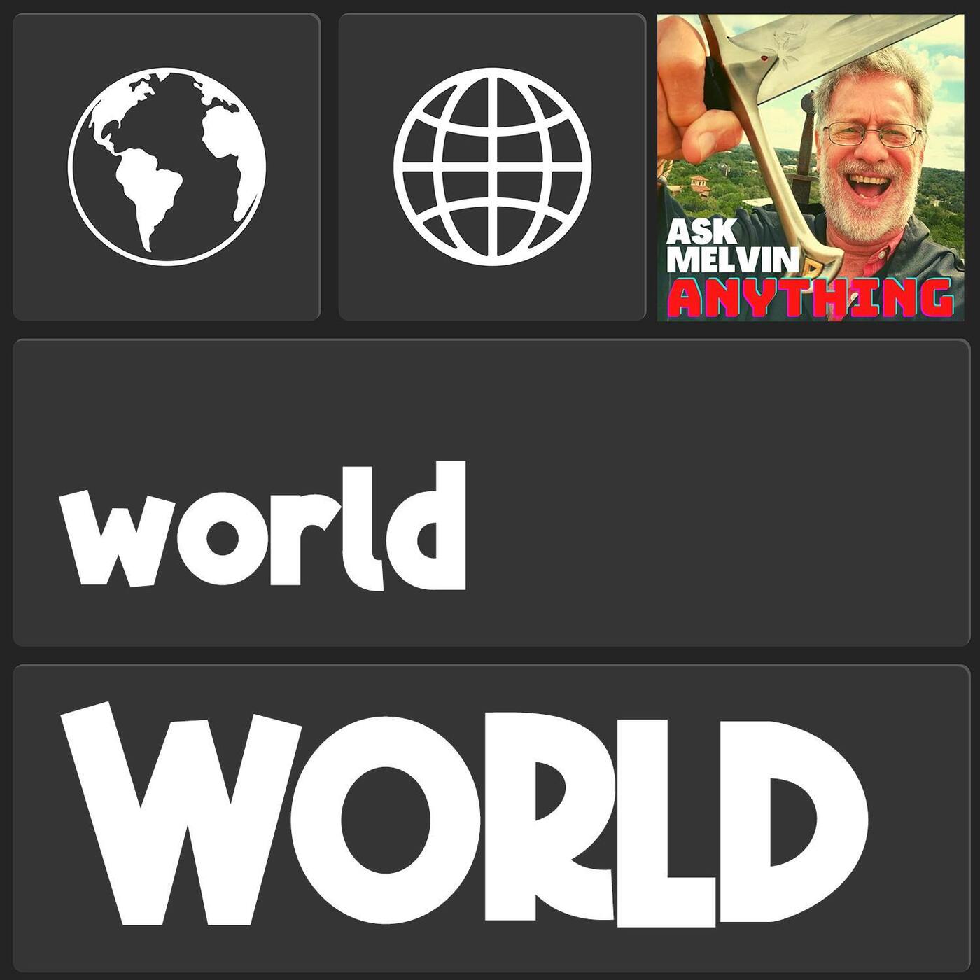 world 🌎 and World 🌍 episode artwork