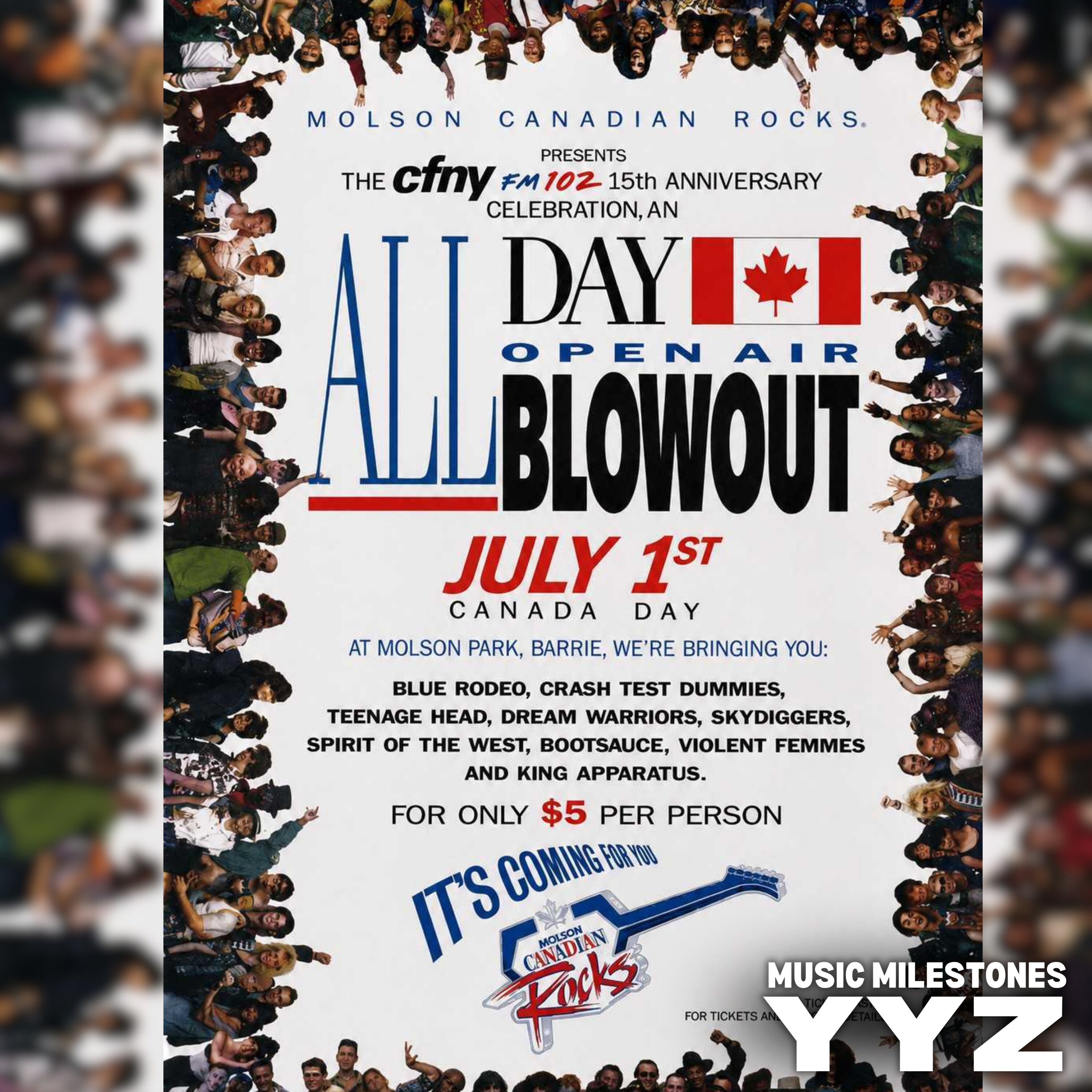 5TH CFNY CANADA DAY FESTIVAL/15TH ANNIVERSARY PARTY (1991)