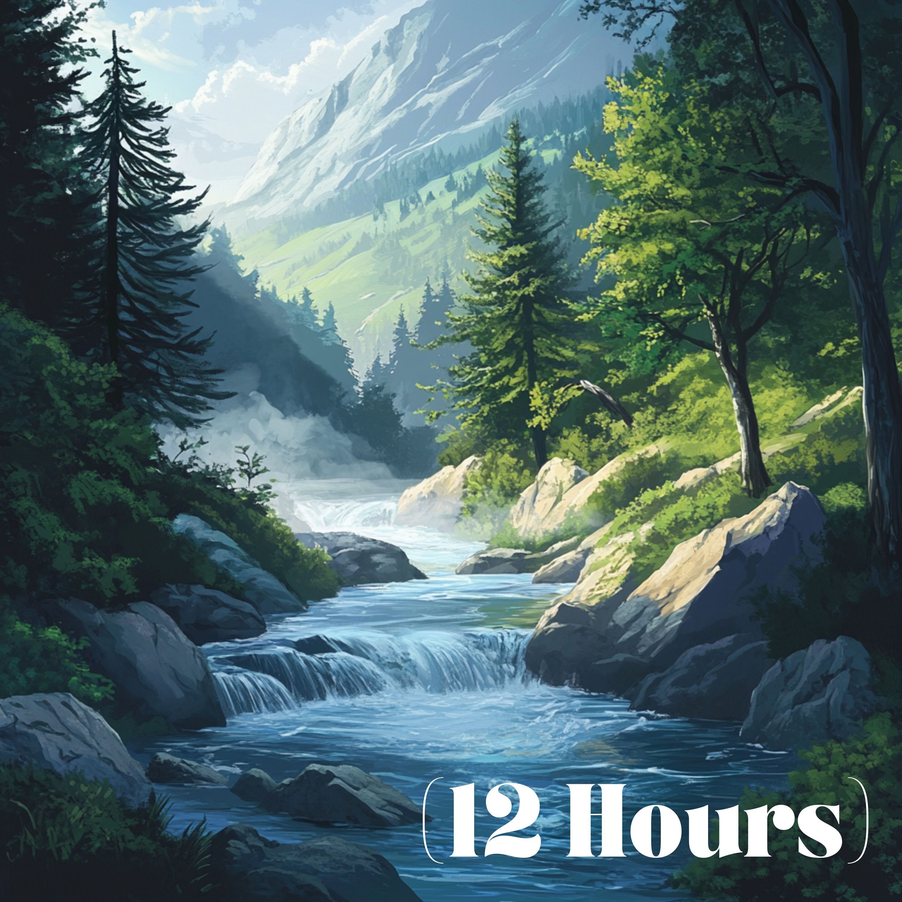 Tranquil River Flowing | Sleep Sound (12 Hours)