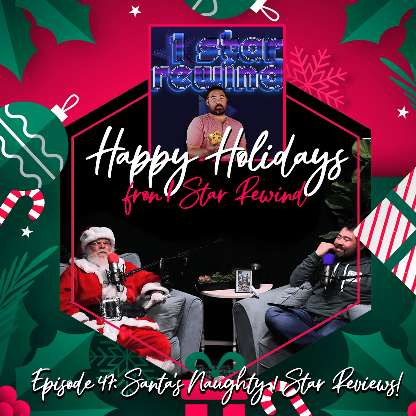 Episode 47: Santa's Naughty 1 Star Reviews! episode artwork