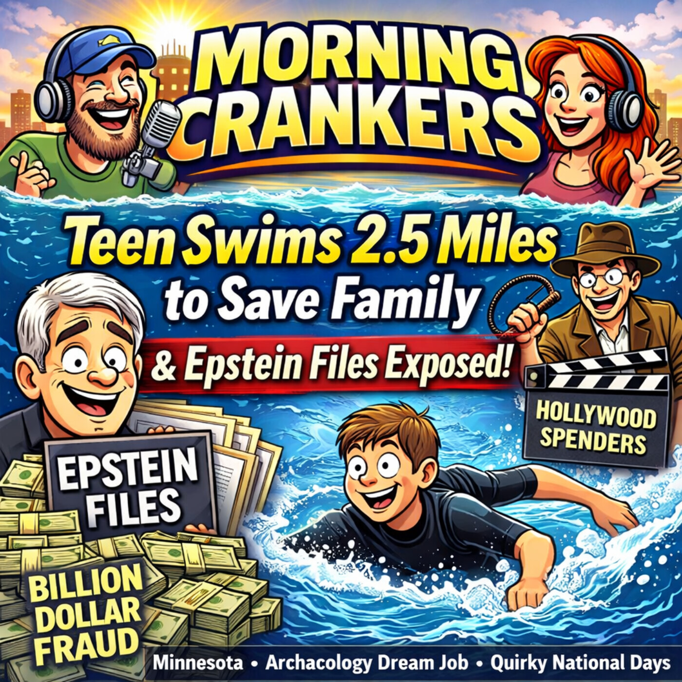 What Happened with the Epstein Files This Week? Plus a 13-Year-Old Hero's Ocean Rescue episode artwork