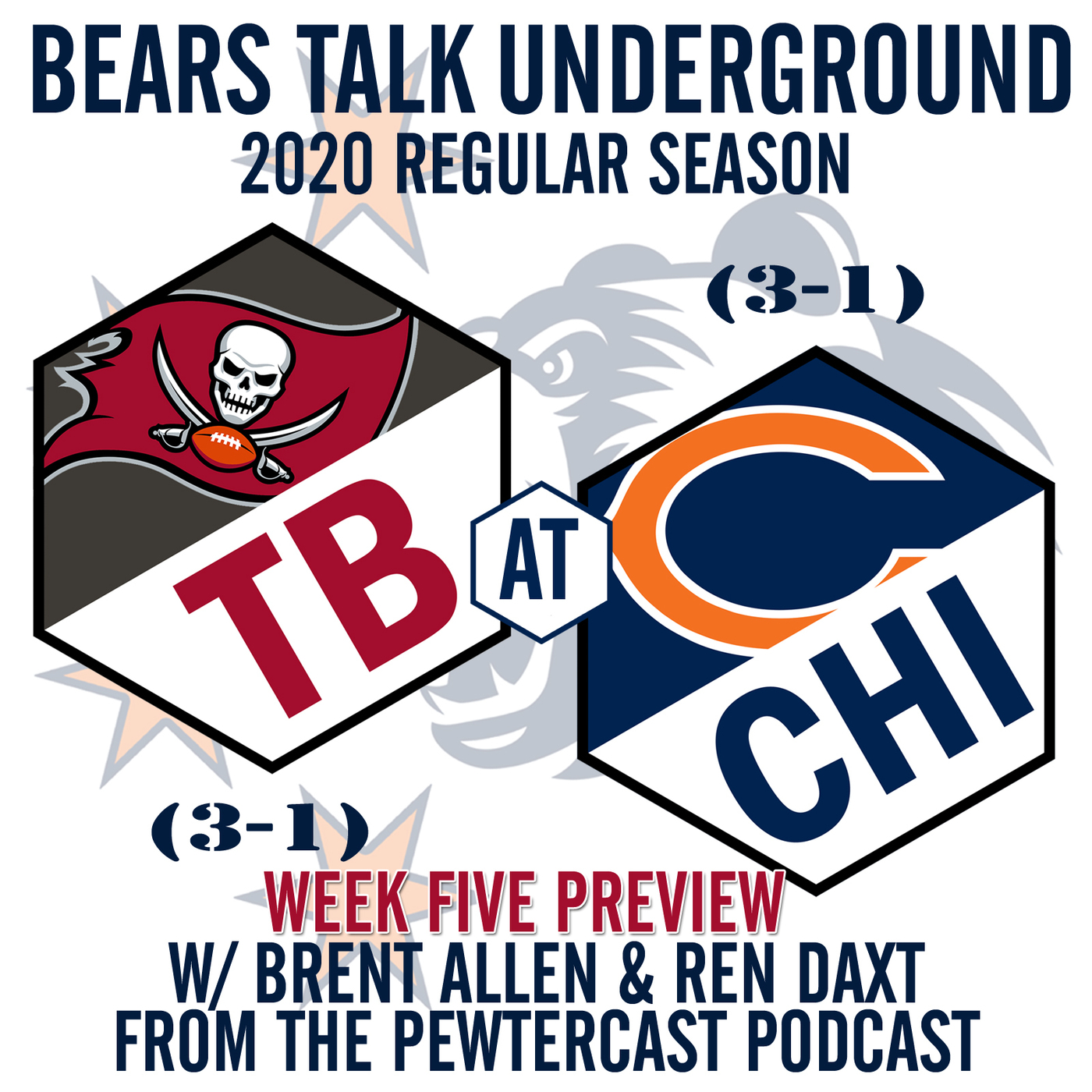 Week Five Preview - The Pewtercast Guys (Bears vs Buccaneers) episode artwork