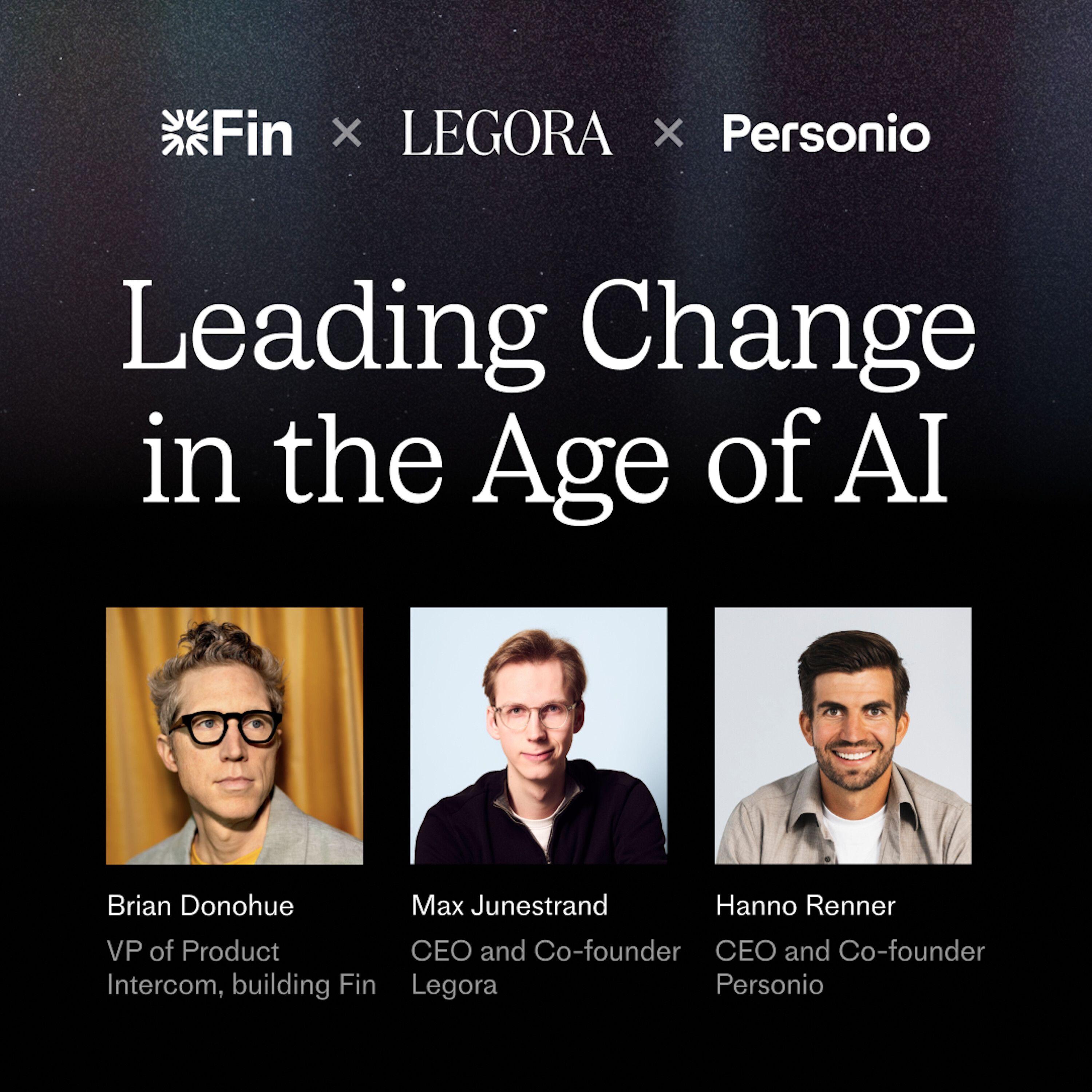 Fin x Legora x Personio meetup: Leading Change in the Age of AI episode artwork