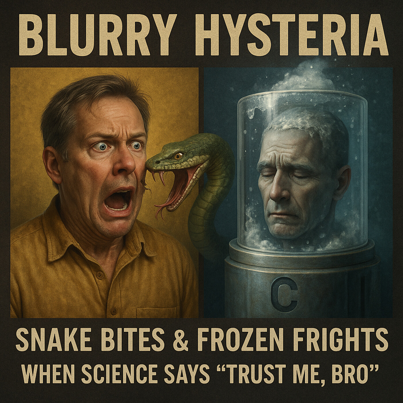Blurry Hysteria: Snake Bites & Frozen Frights- When Science Says “Trust Me, Bro” | 430 Blurry Hysteria: Snake Bites & Frozen Frights- When Science Says “Trust Me, Bro” | 430