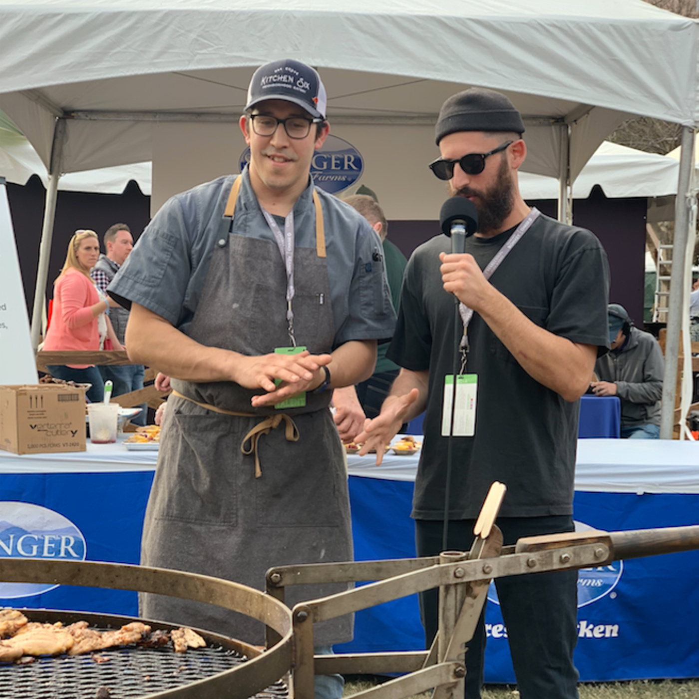 Jason Jimenez Smokes Chicken Thighs at Charleston Wine + Food