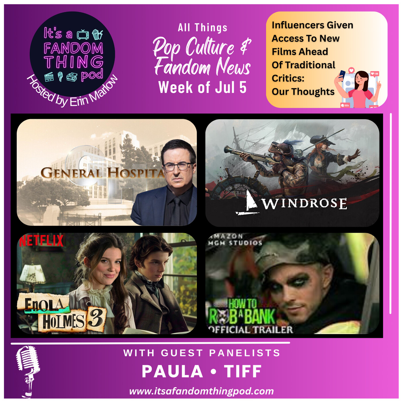 Pop Culture and Fandom News for the Week of July 5th episode artwork
