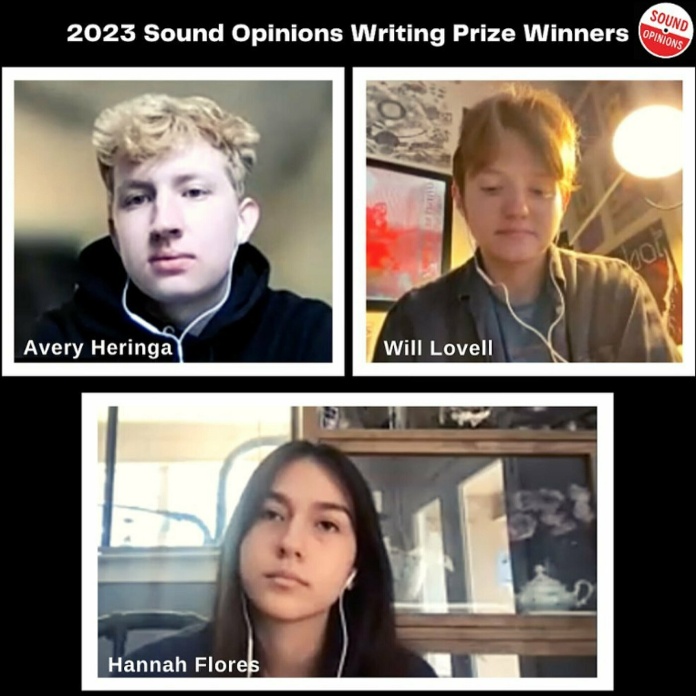2023 Sound Opinions Writing Prize Winners