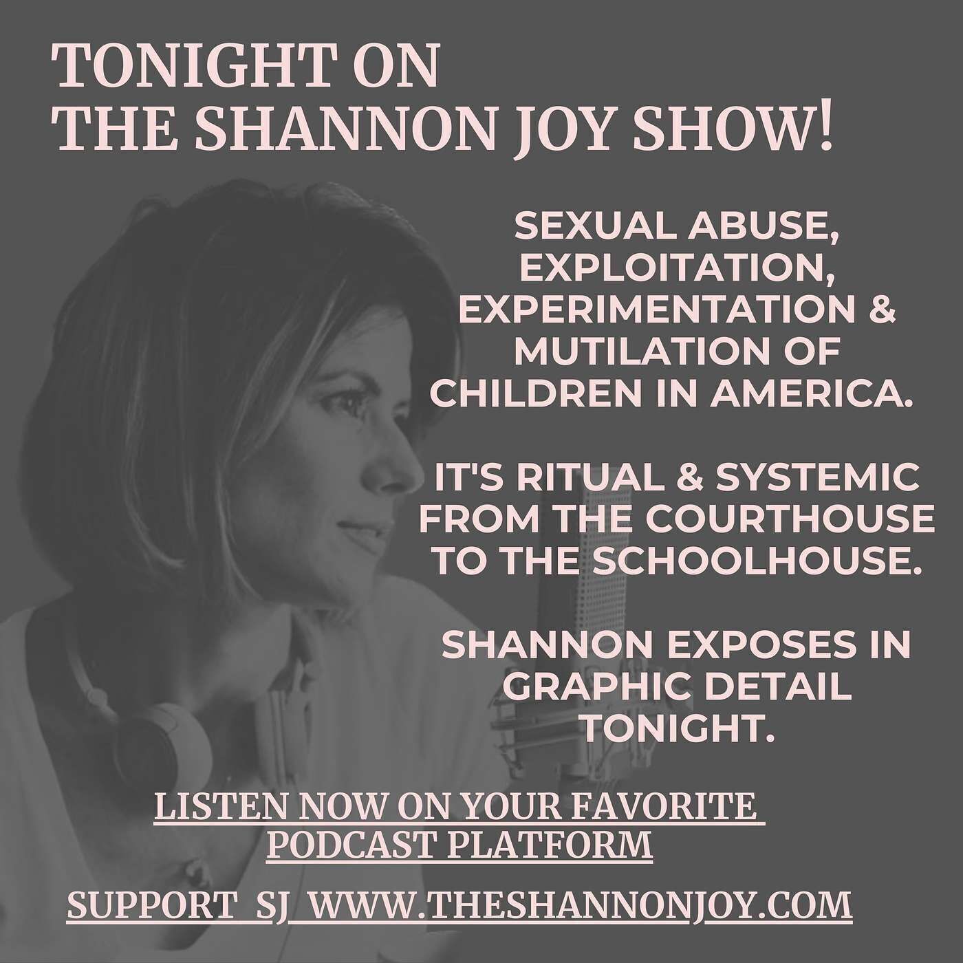 Monday, November 28 - Sexual Abuse, Exploitation, Experimentation & Mutilation of CHILDREN In America.   It's Ritual & Systemic From The Cou