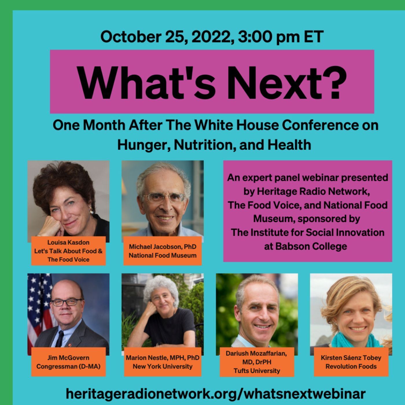 What's Next? A Conversation about the White House Conference on Hunger, Nutrition, and Health