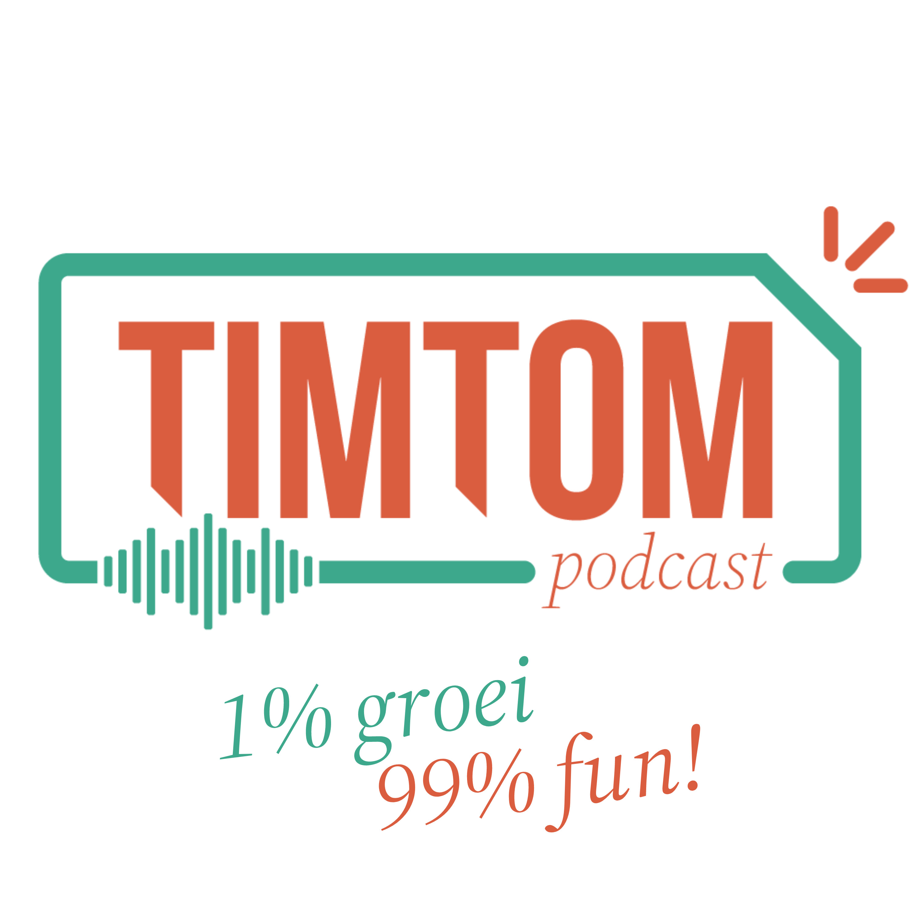 Logo TIMTOM Podcast - jouw GPS naar geluk en succes
