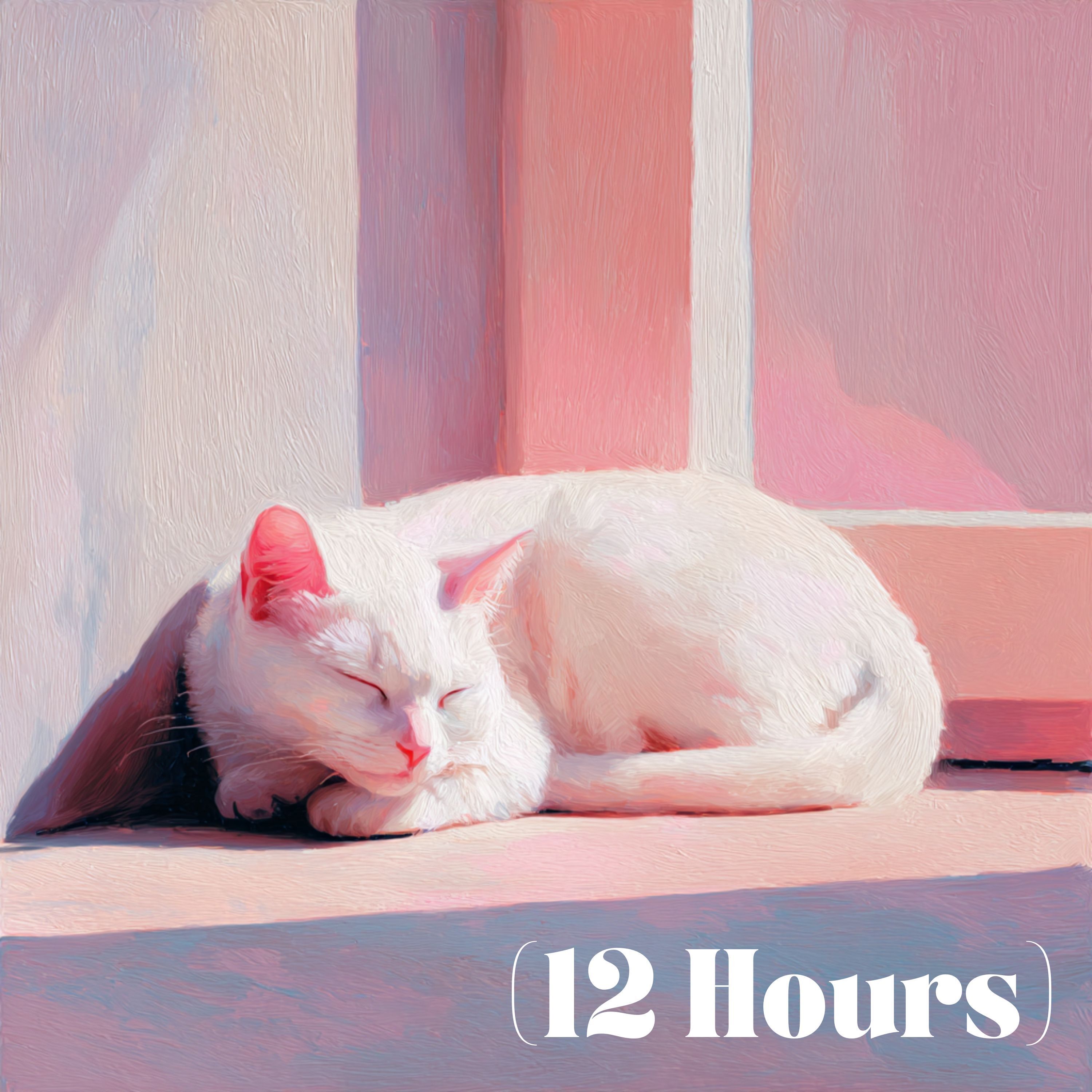 Cat Purring to Fluffy Pink Noise | Sleep Sound (12 Hours)