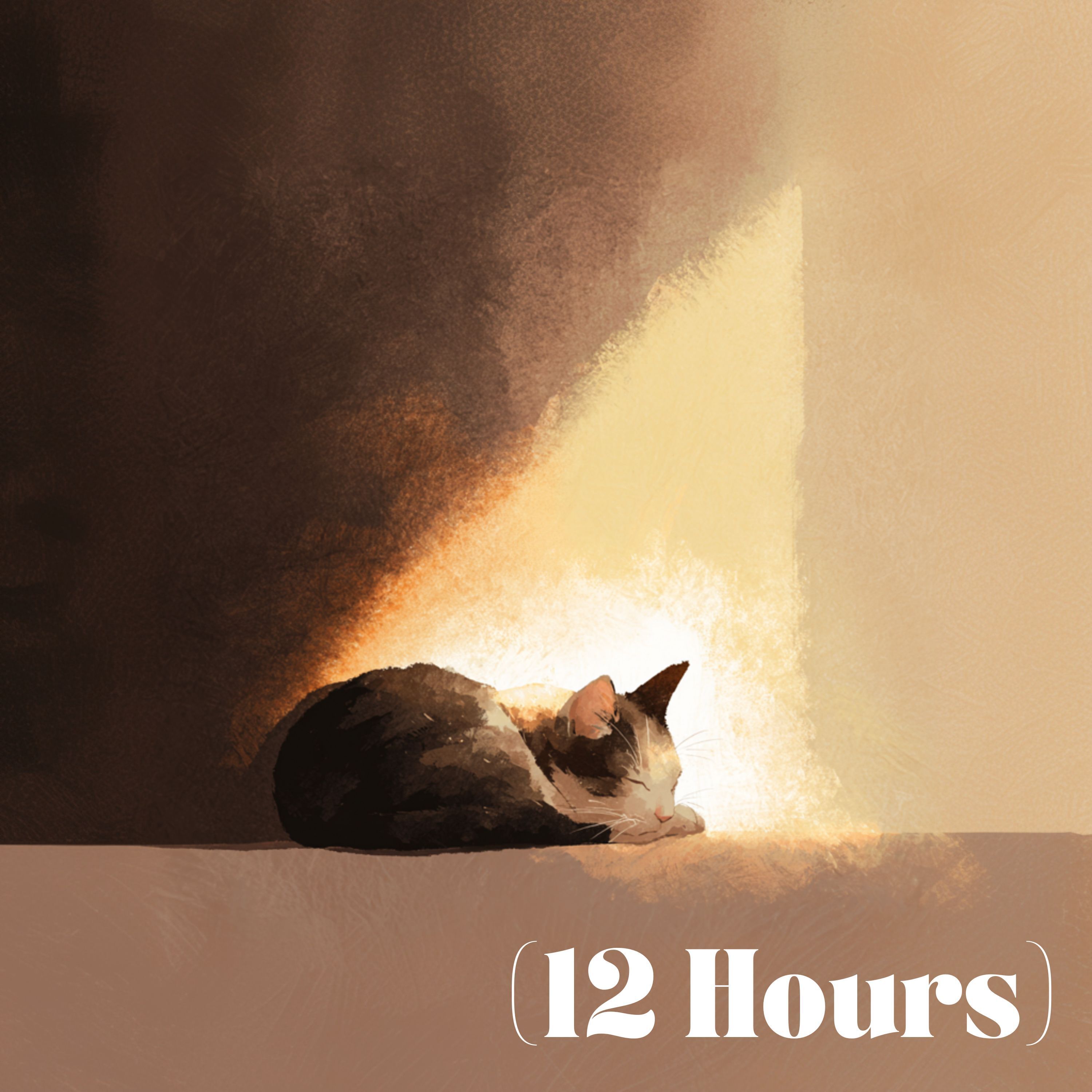 Cat Purring to Fluffy Brown Noise | Sleep Sound (12 Hours)