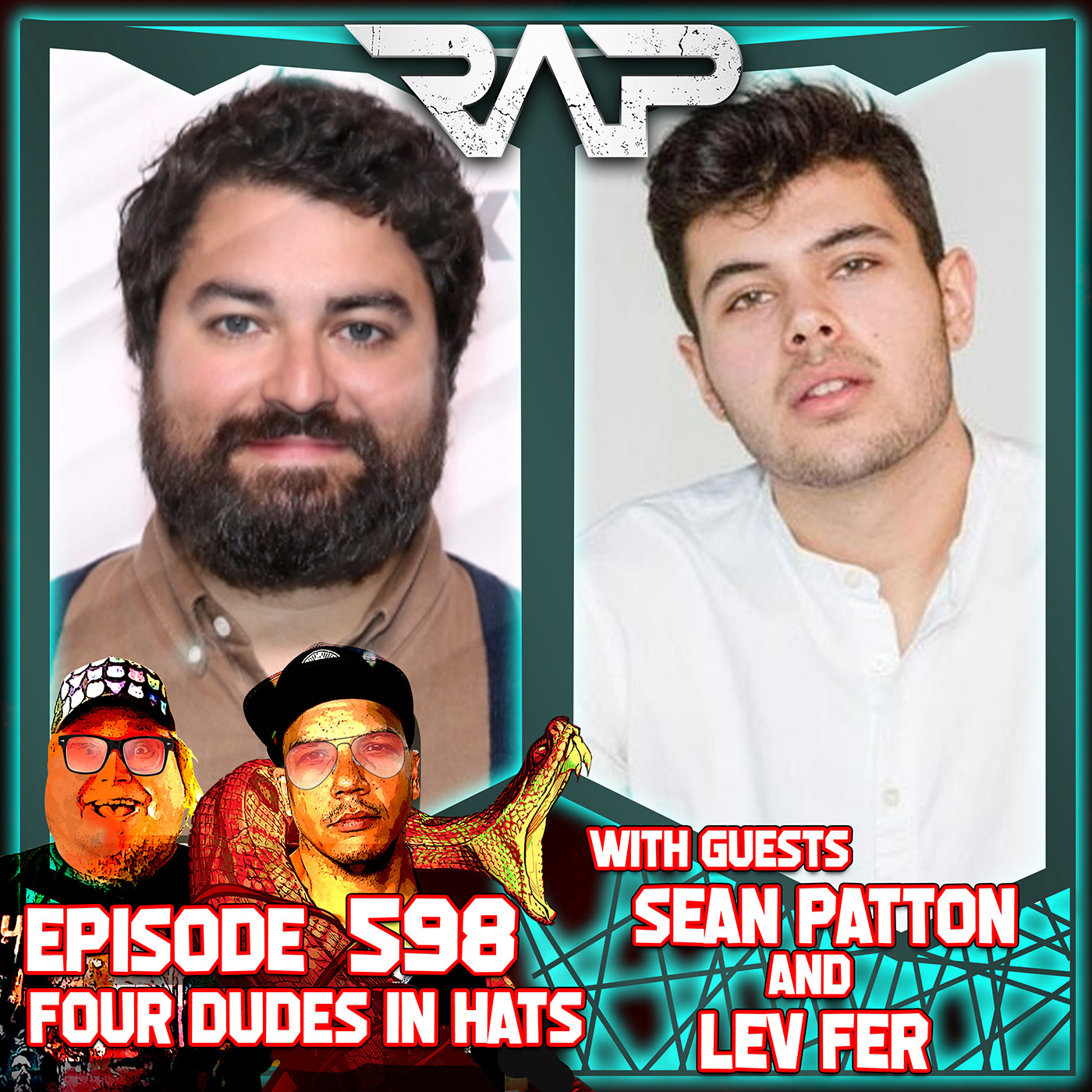DXCVIII. Four Guys In Hats (Sean Patton & Lev Fer)