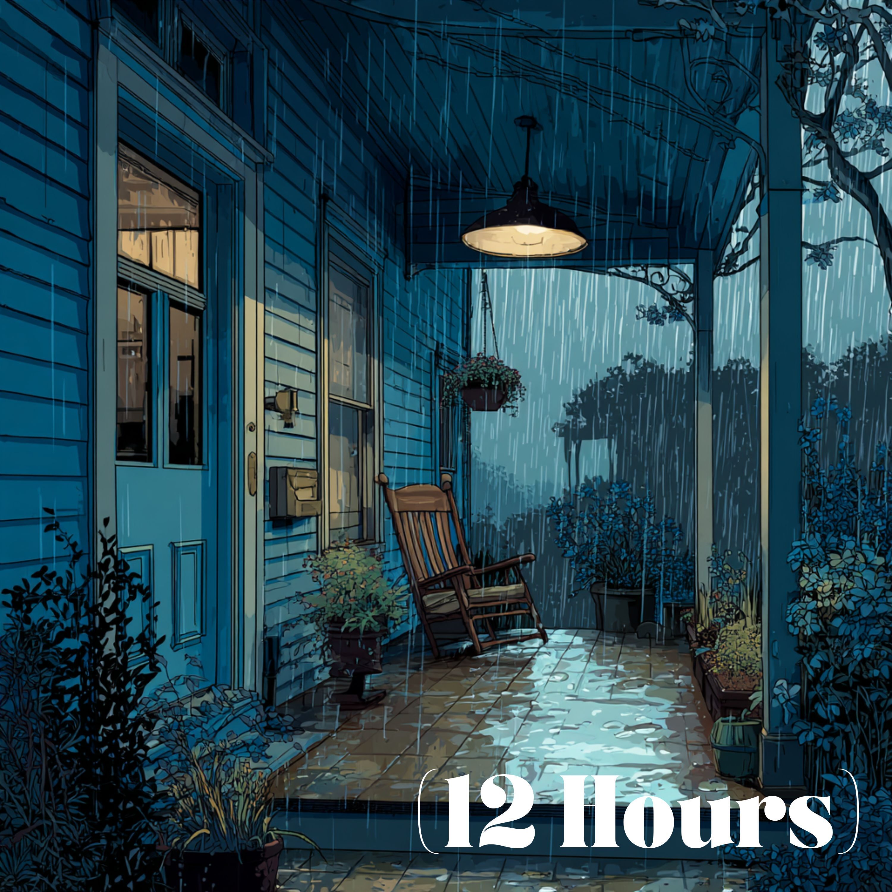 Misting Rain Shower Outside Your Porch | Sleep Sound (12 Hours)