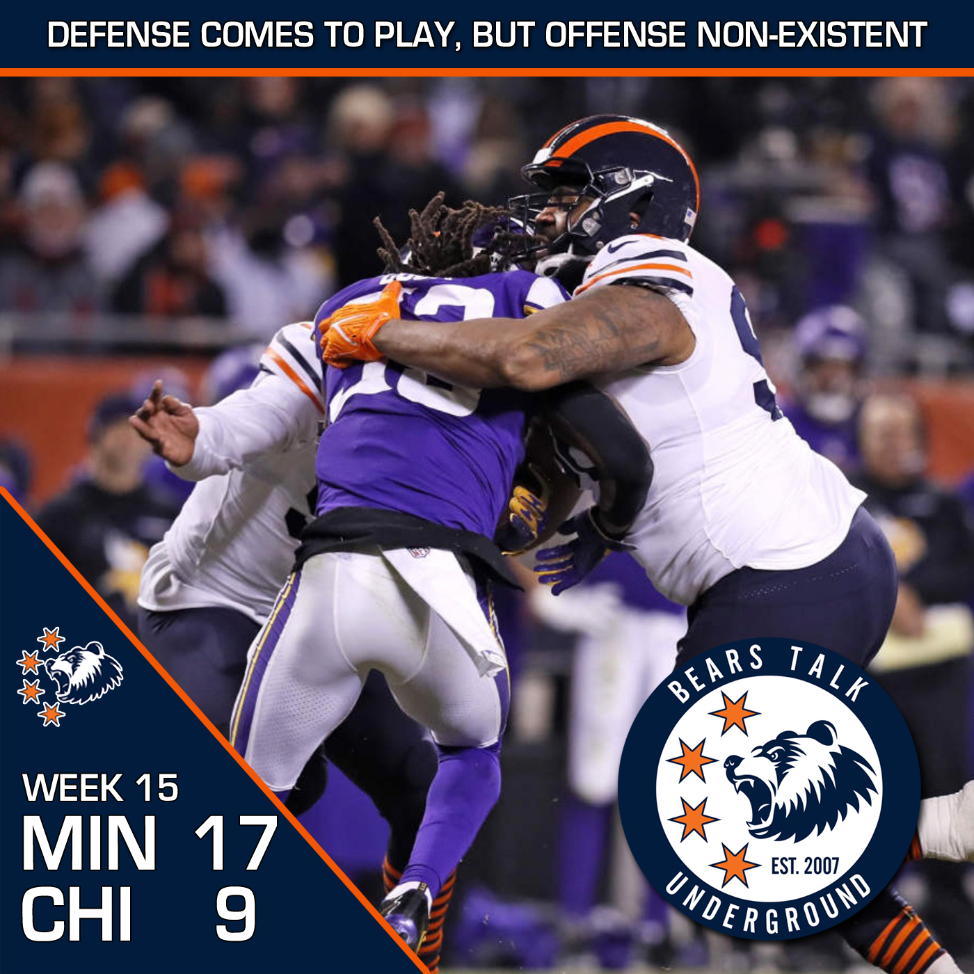 Week Fifteen Review - Offense Wastes Best Defensive Effort In A While in Loss to Vikings episode artwork
