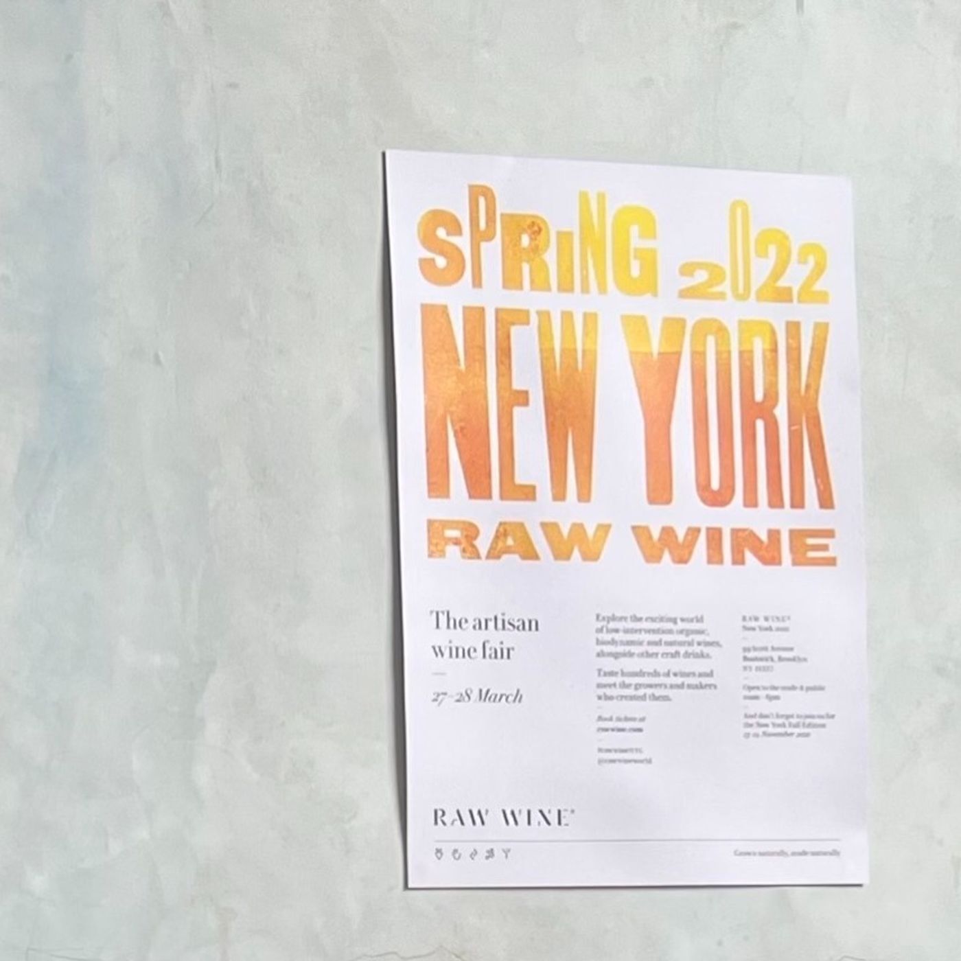 HRN at RAW WINE 2022: The Rising Cost of Natural Wine