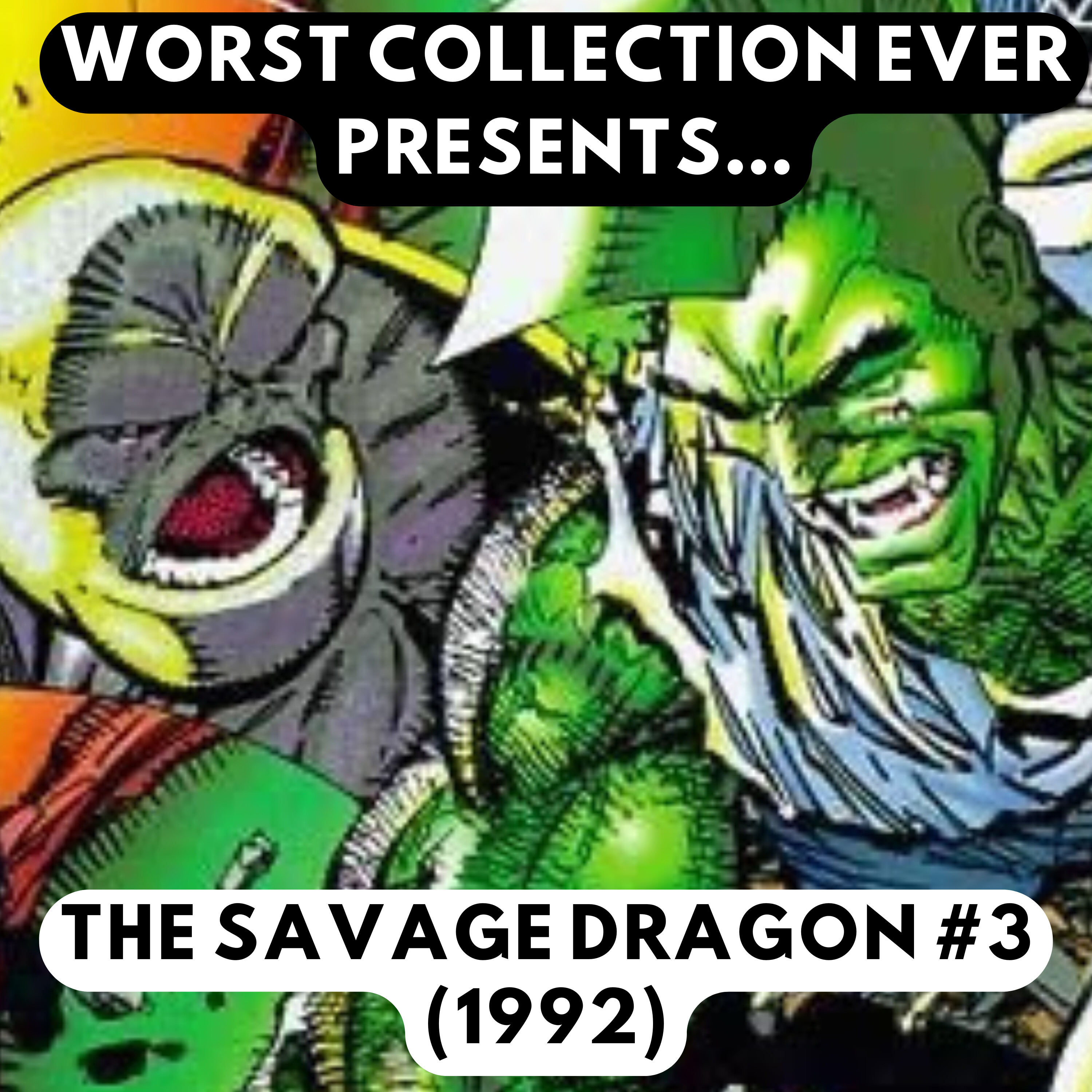 Savage Dragon Sleeps on a Coffee Table