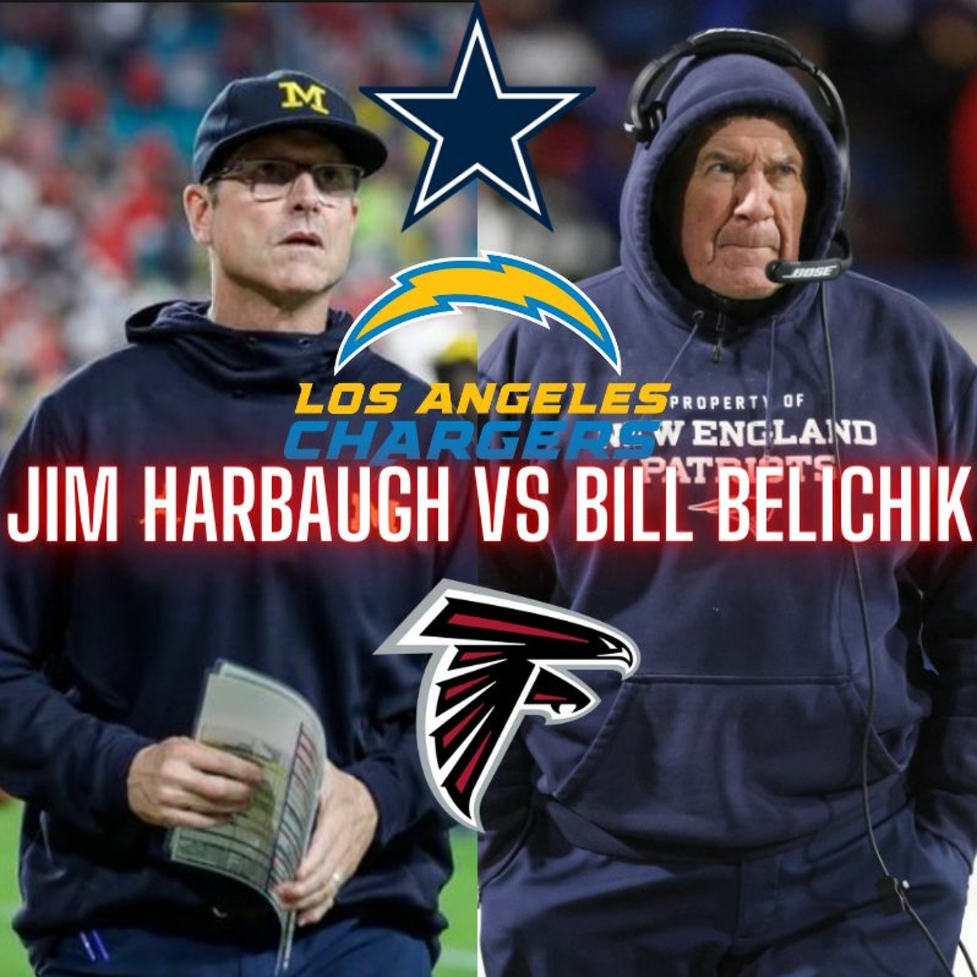 The Monty Show Live: Jim Harbaugh Vs  Bill Belichick...Who Is The Better Coach episode artwork