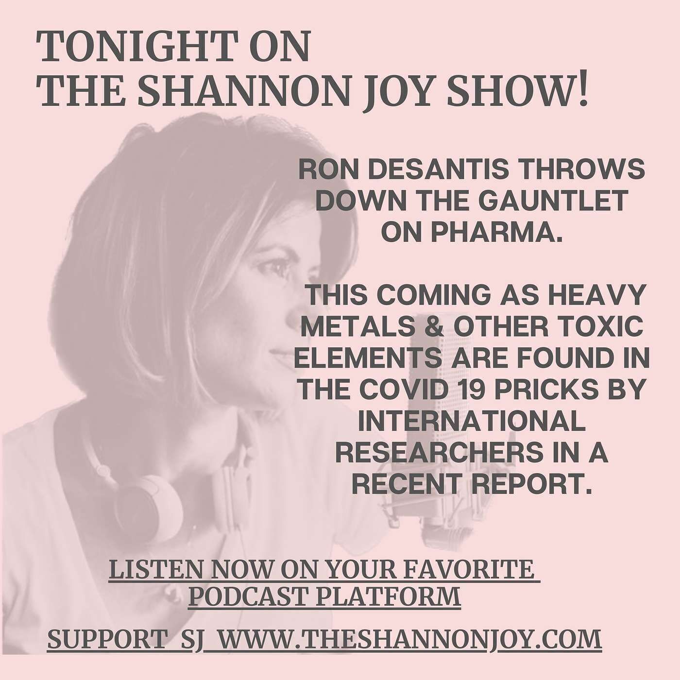Monday, December 5 - DeSantis THROWS DOWN THE GAUNTLET - He's Going After The COVID 19 Jab Manufacturers.  This Coming As Heavy Metals & Oth
