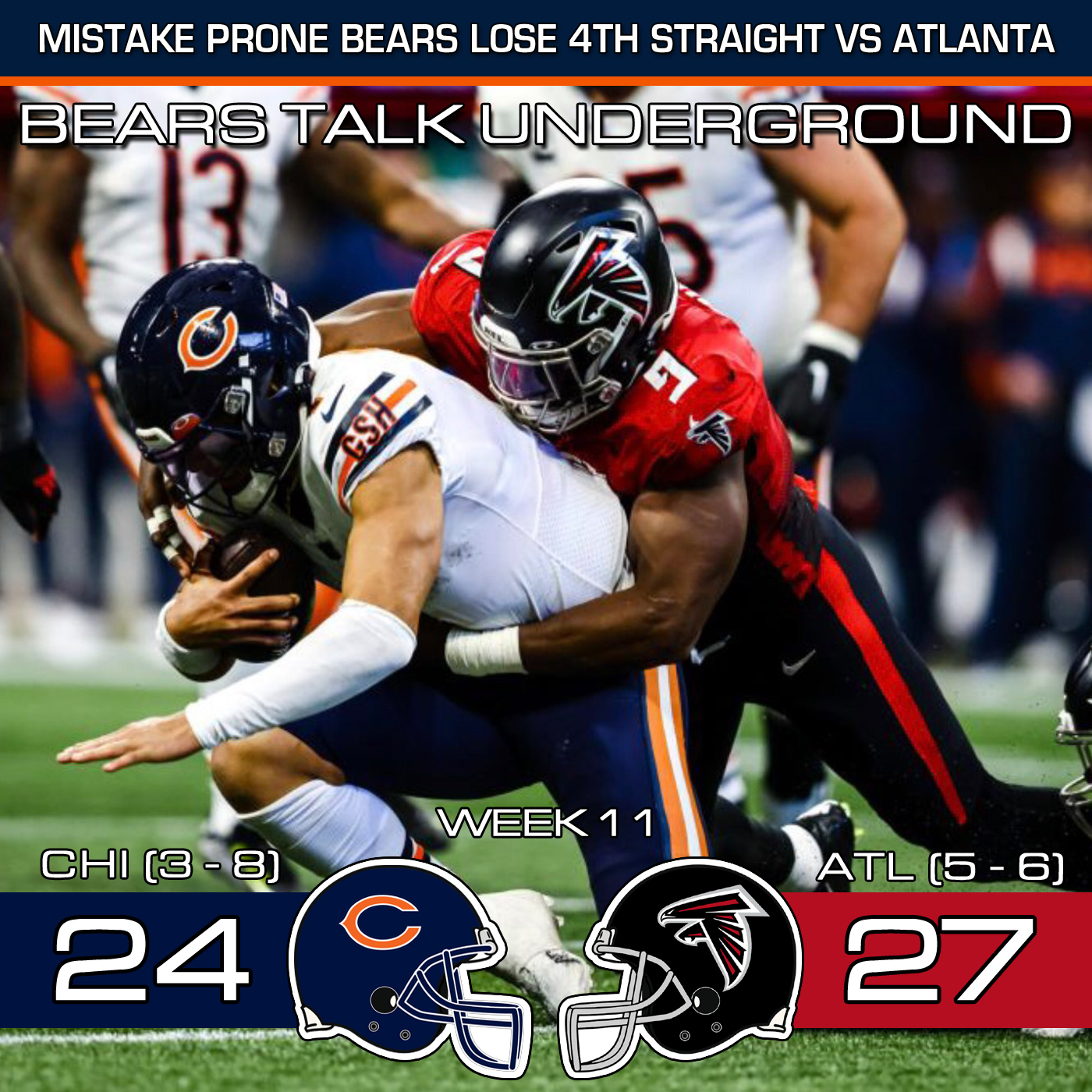 Week Eleven Review - Bears Fall Short in the Dirty South episode artwork