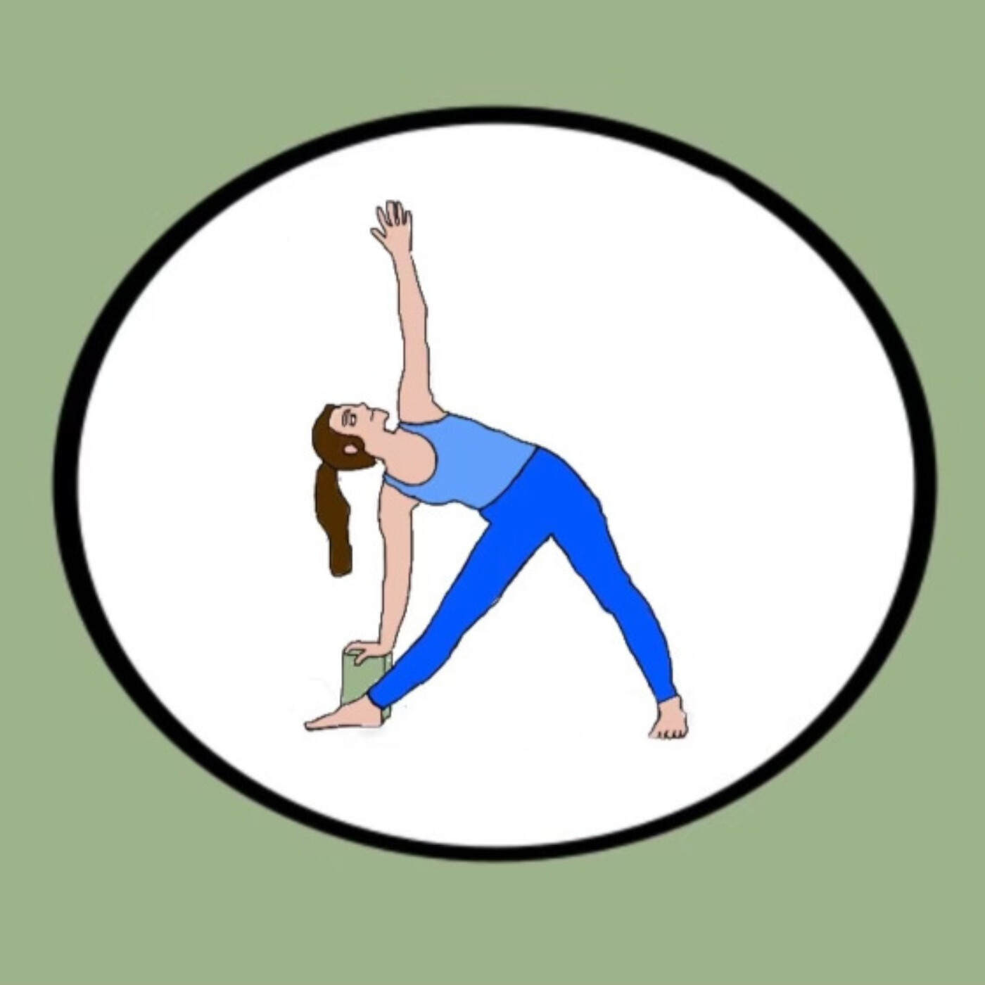 Each yoga pose is just a shape - like triangle!