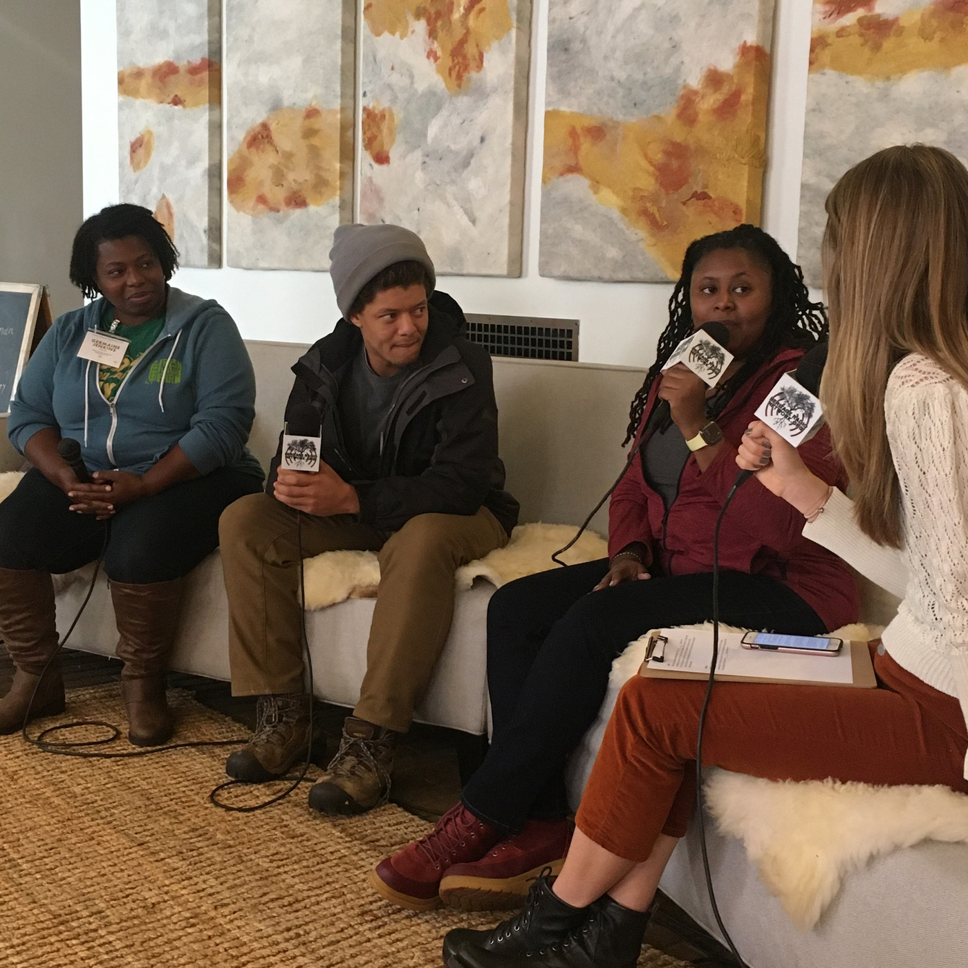 David Bohlen, Jovan Sage, and Germaine Jenkins at the 2019 Young Farmers Conference
