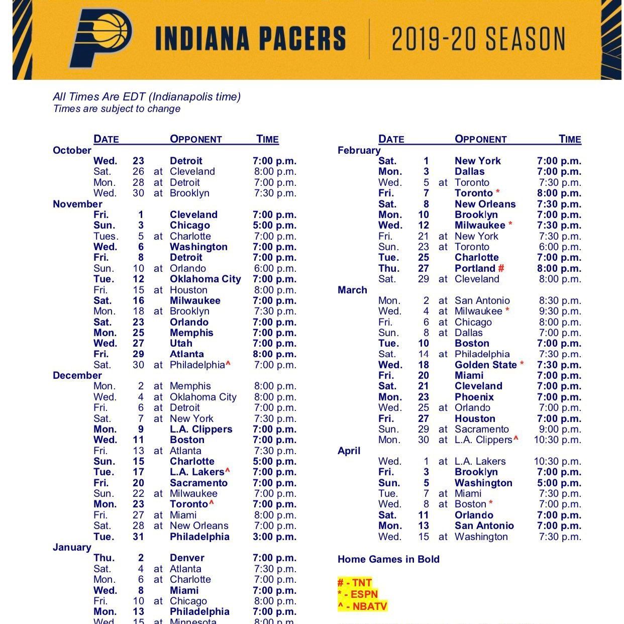 Pacers Schedule Release episode artwork