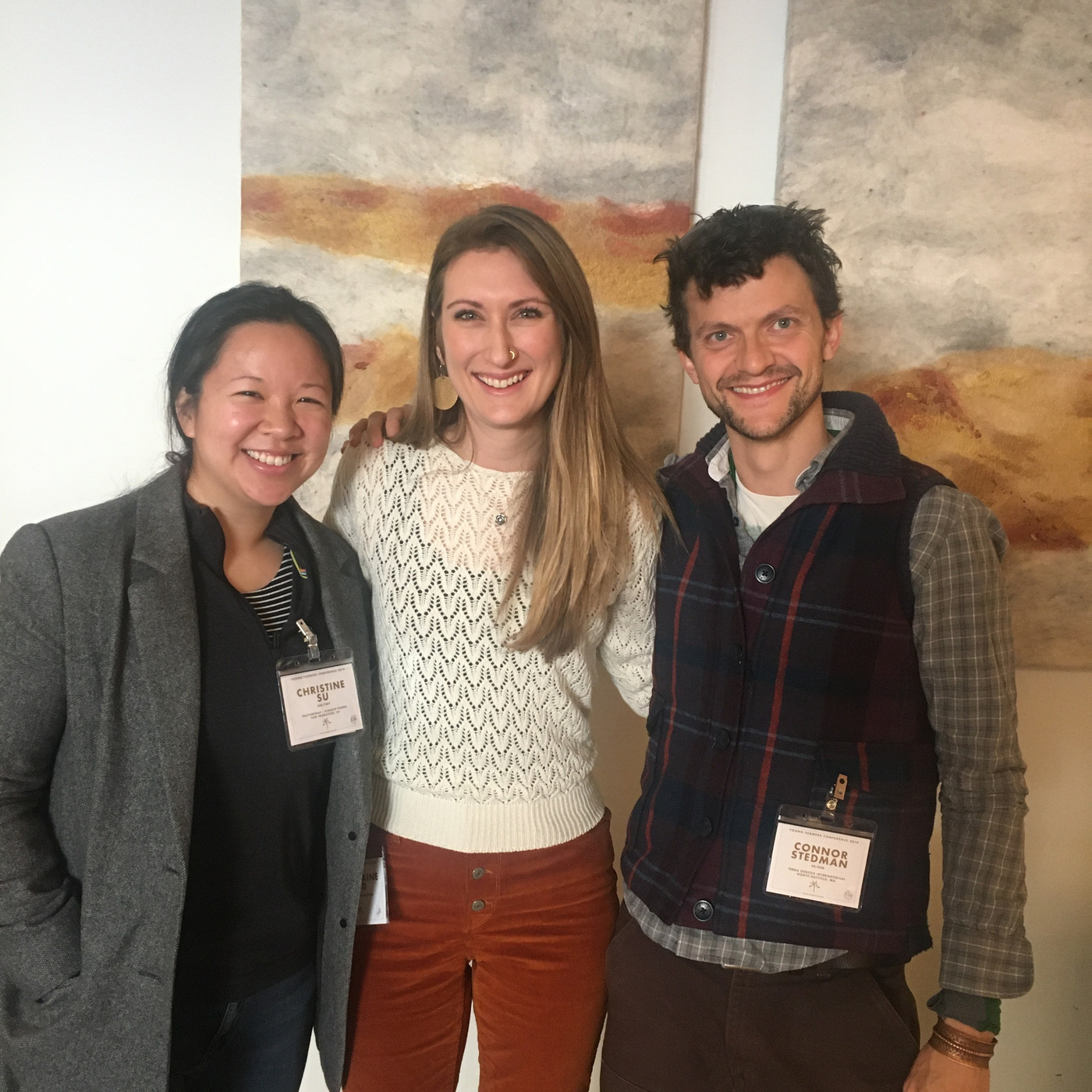 Connor Stedman and Christine Su at the 2019 Young Farmers Conference