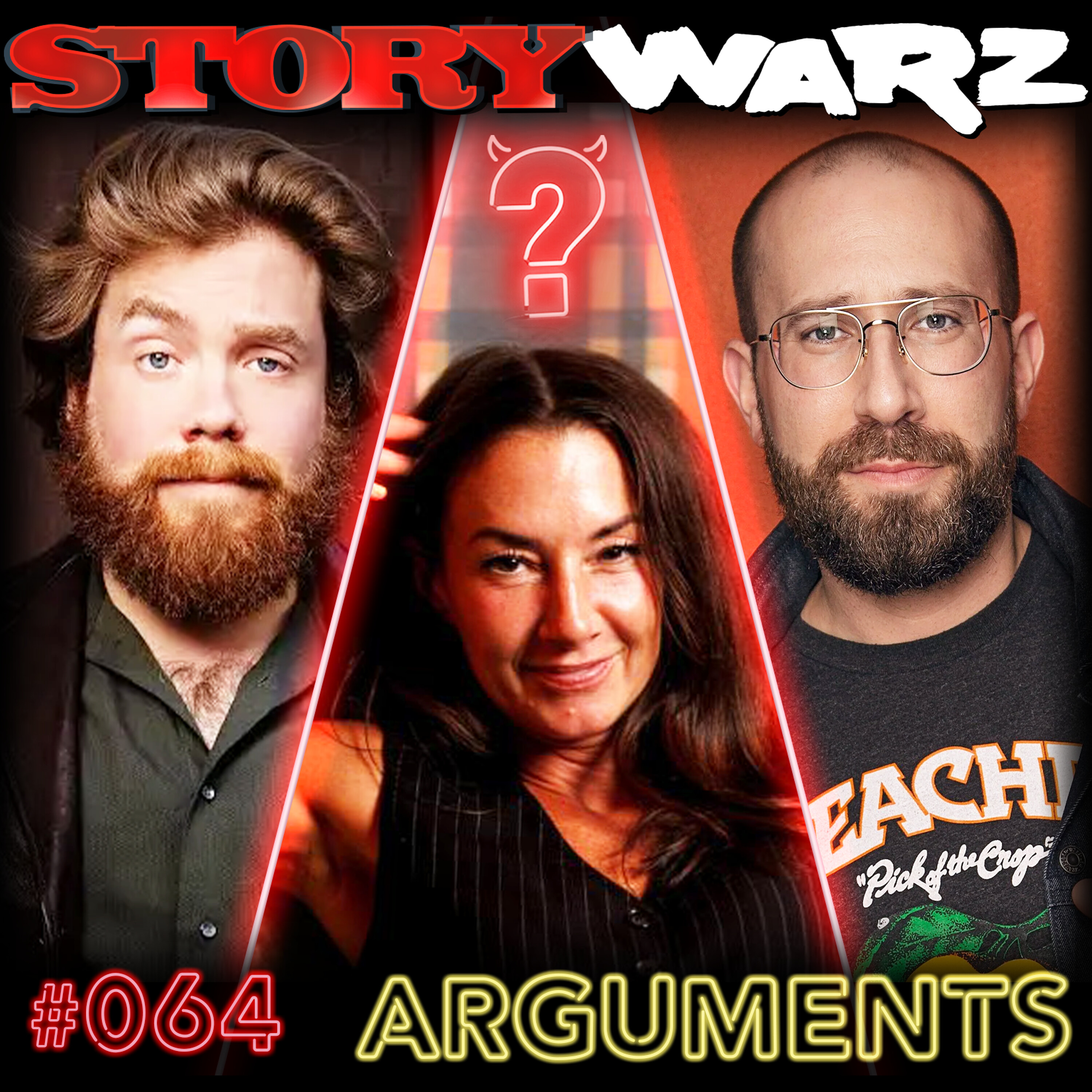 Episode art: 064. Kerryn Feehan, Dan St. Germain, Louis Katz | Arguments