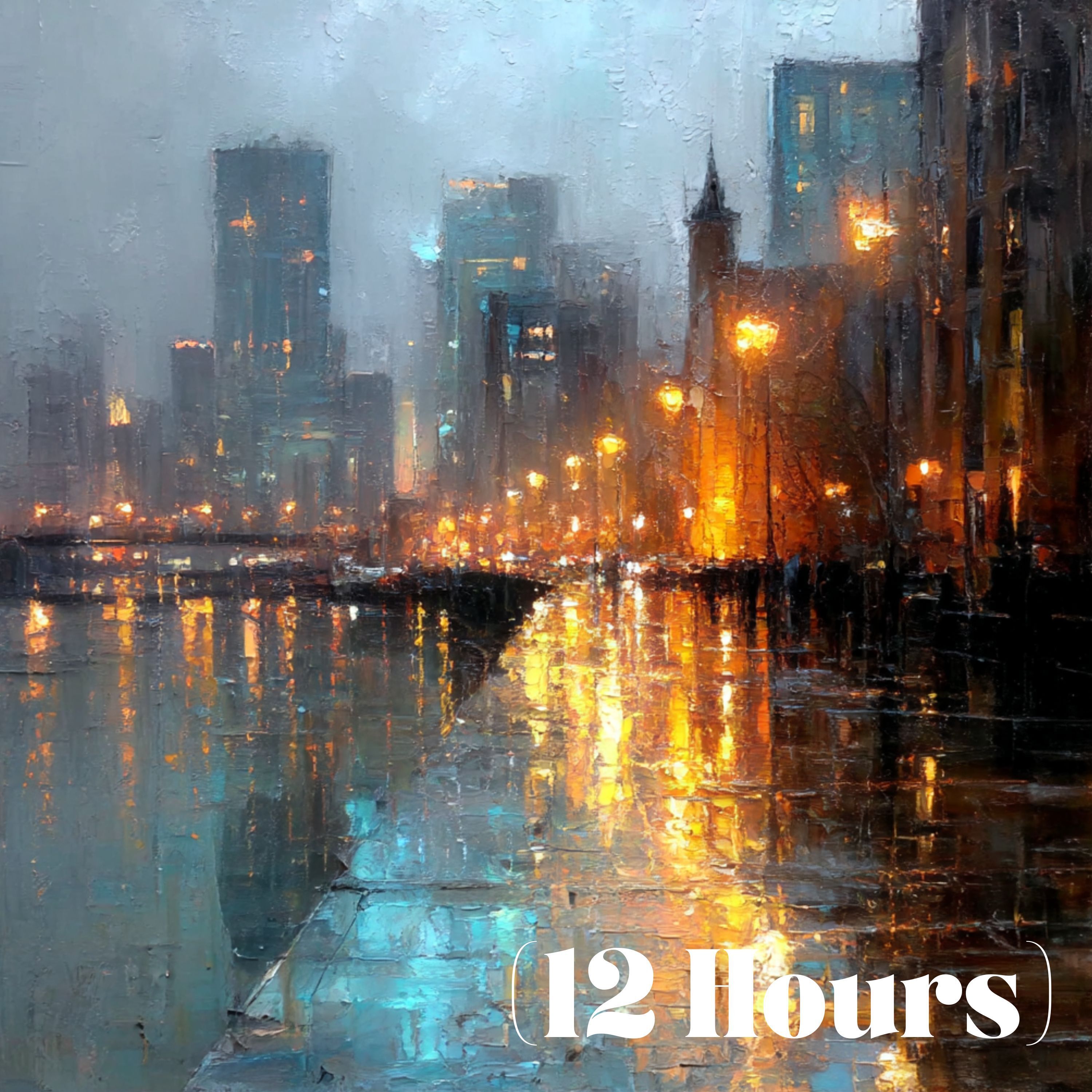 Overcast Wet Day Outside | Sleep Sound (12 hours)