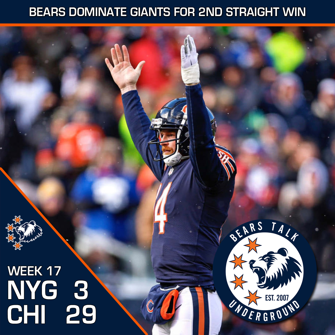 Week Seventeen Review - Mistake-prone Giants No Match For Opportunistic Bears episode artwork