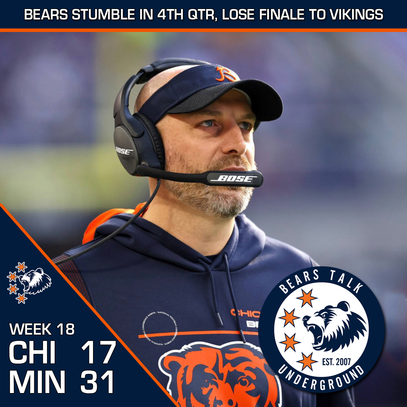 Week Eighteen Review - 4th Qtr Viking Barrage Too Much For the Bears episode artwork