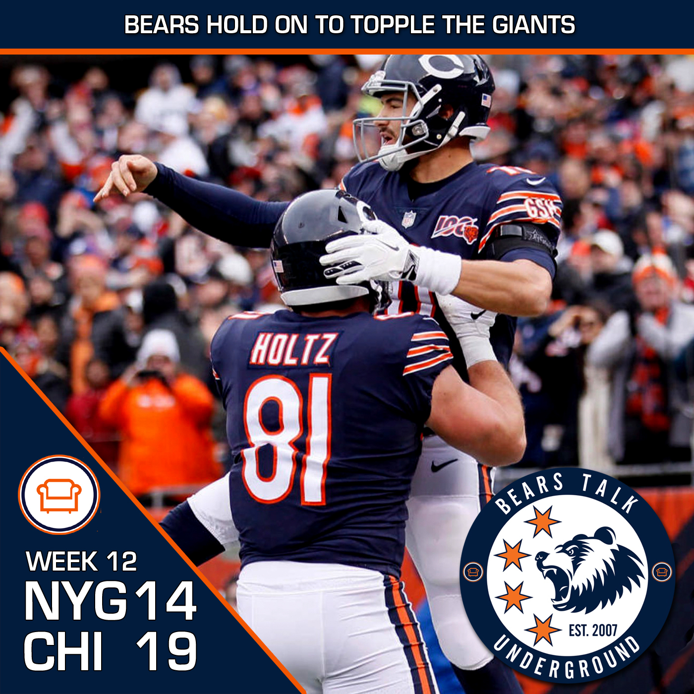 Week Twelve Review - Bears Outlast Giants For 5th Win episode artwork