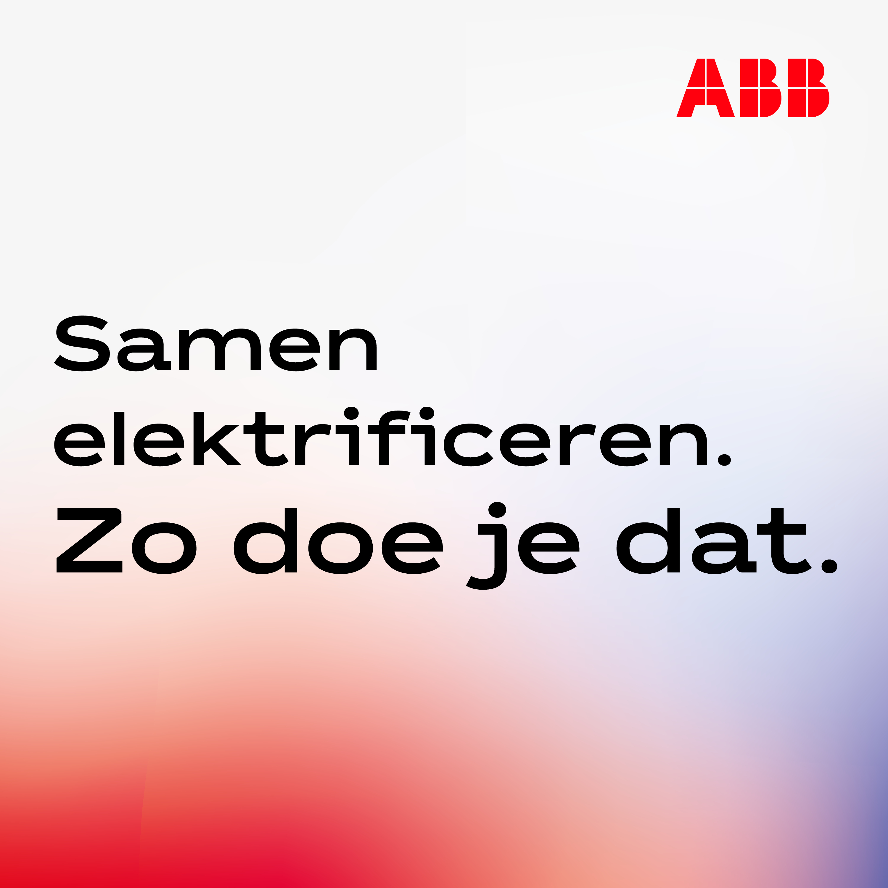 Samen elektrificeren. Zo doe je dat.
