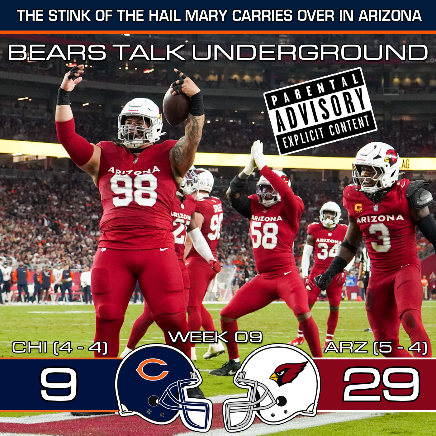 Week Nine Review - Bears Get Run Over By Cardinals episode artwork