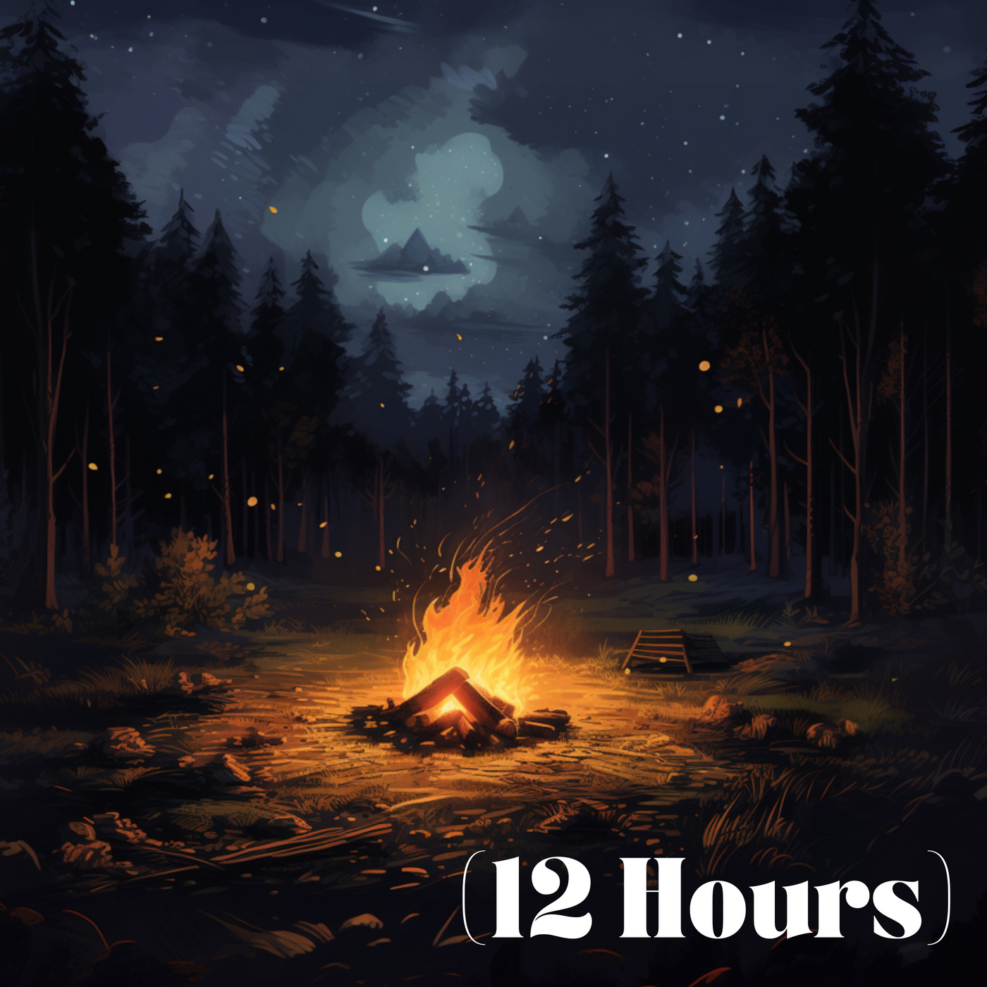 Campfire & Crickets | Sleep Sound (12 Hours)