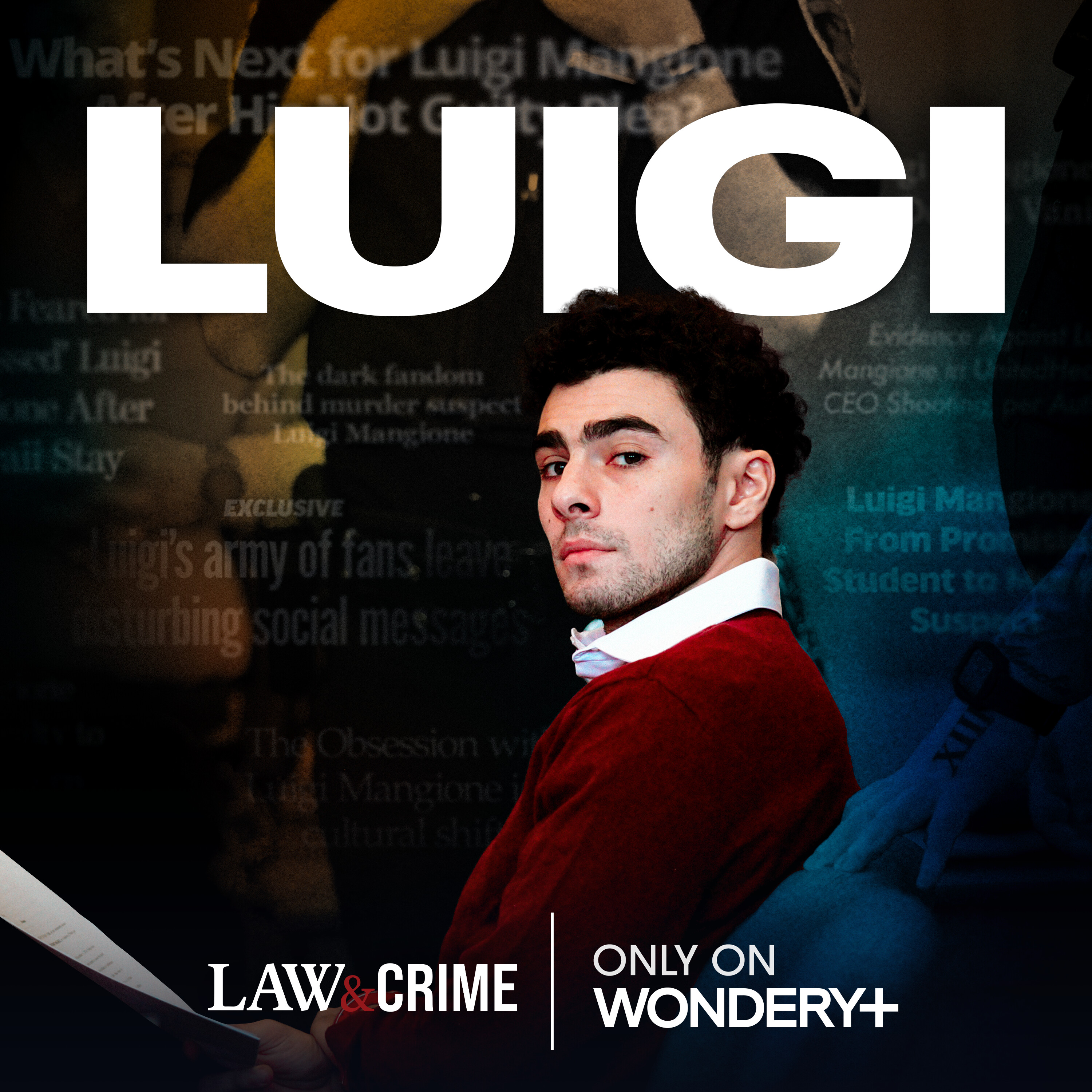 Coming Soon (3/24) from Law&Crime and Jesse Weber: LUIGI - podcast episode cover