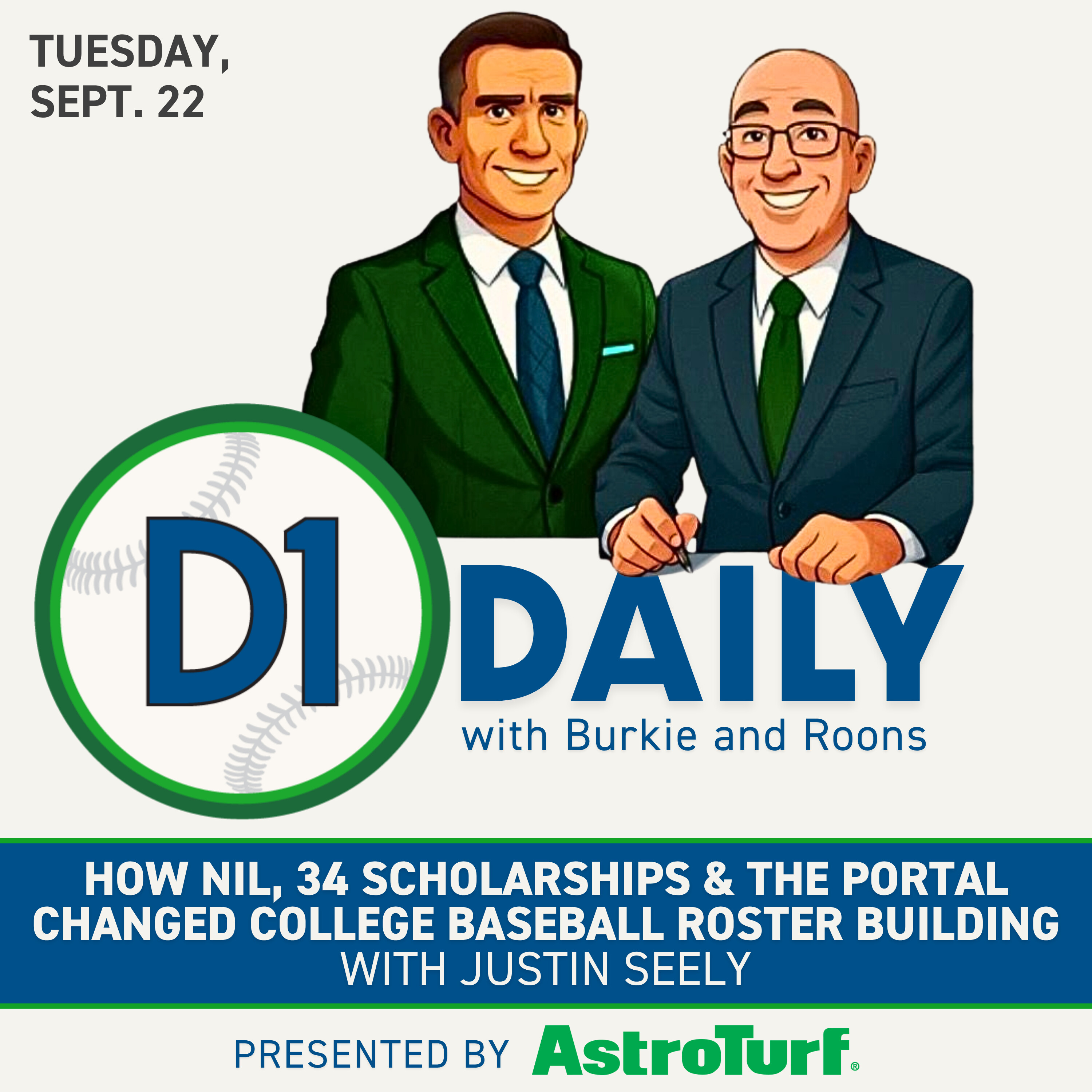 How NIL, 34 Scholarships & the Portal Changed College Baseball Roster Building with Justin Seely [D1 Daily] episode artwork