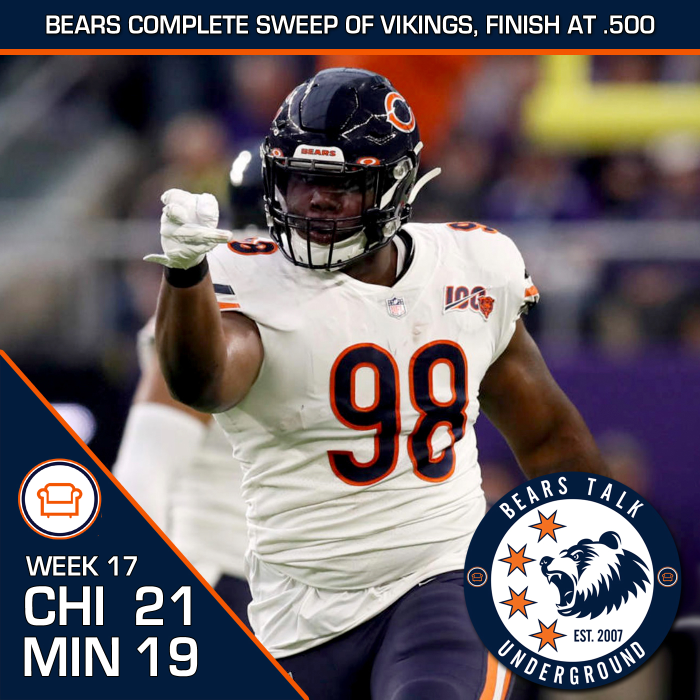 Week Seventeen Review - Bears Struggle, But Get to .500 episode artwork