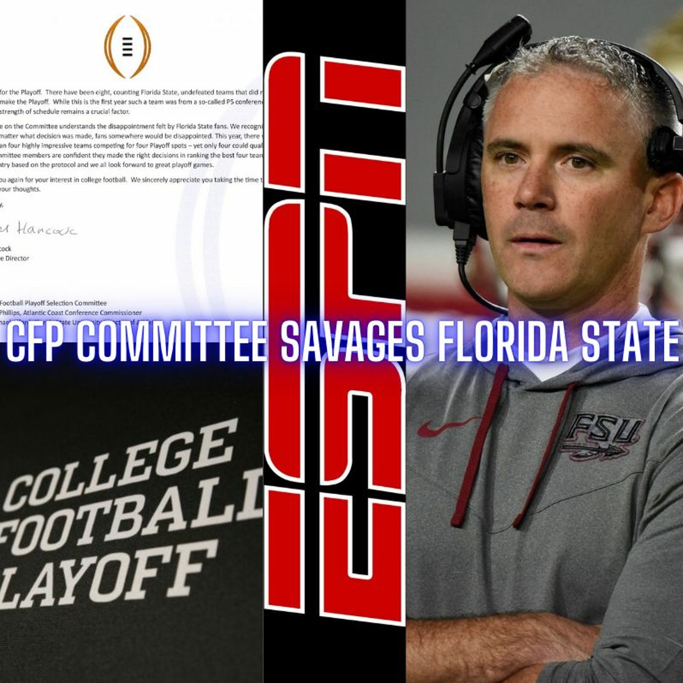 The Monty Show LIVE: BREAKING CFB Playoff Committee Savages Florida State episode artwork