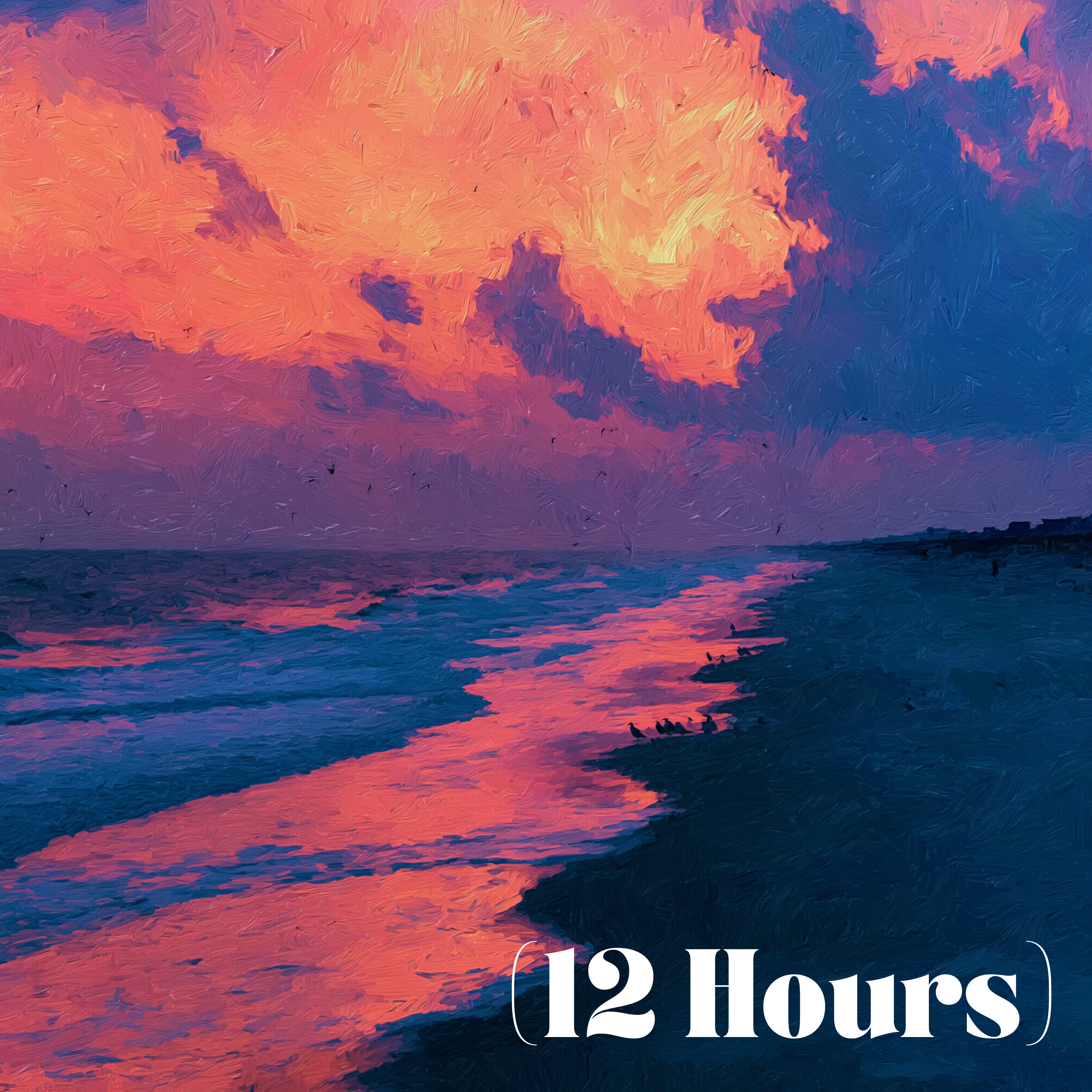 Beach Rain at Sunset with Ocean Waves and Nature Sounds | Sleep Sound (12 Hours) episode artwork