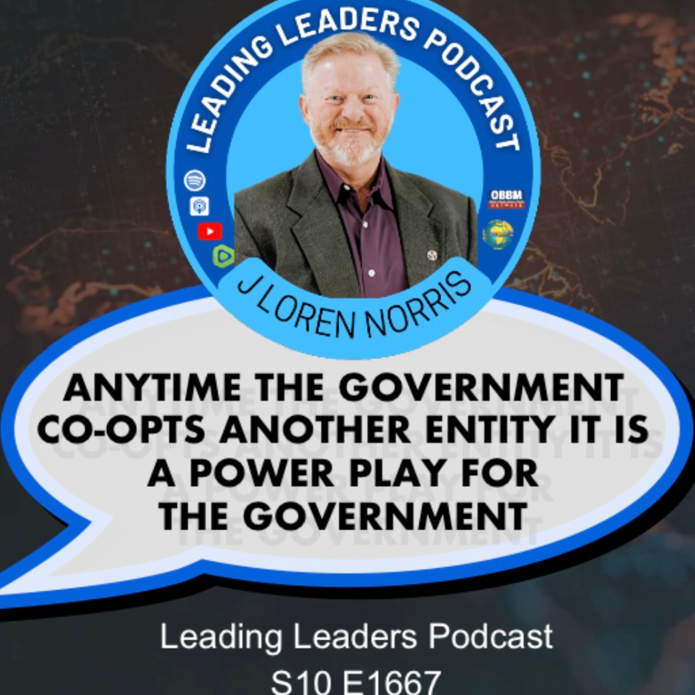ANYTIME THE GOVERNMENT CO-OPTS ANOTHER ENTITY IT IS A POWER PLAY FOR THE GOVERNMENT