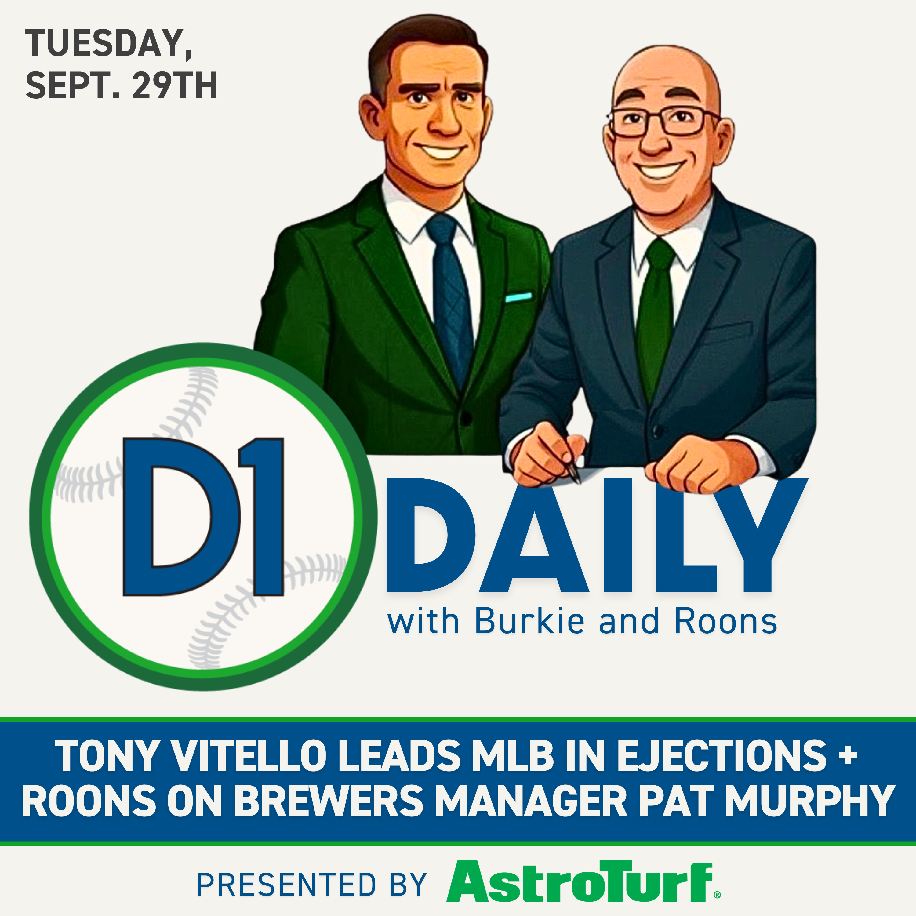 Tony Vitello Leads MLB in Ejections + Roons on Brewers Manager Pat Murphy [D1 Daily] episode artwork