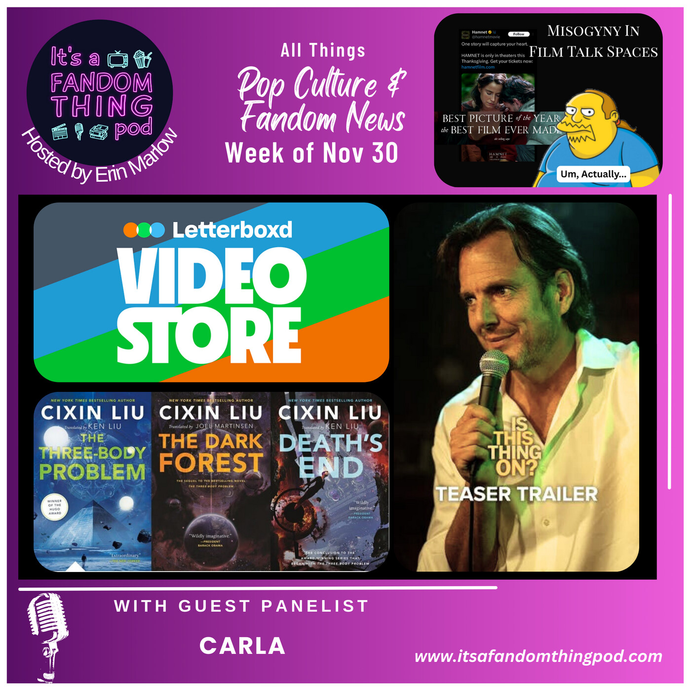 Pop Culture and Fandom News for the Week of November 30th