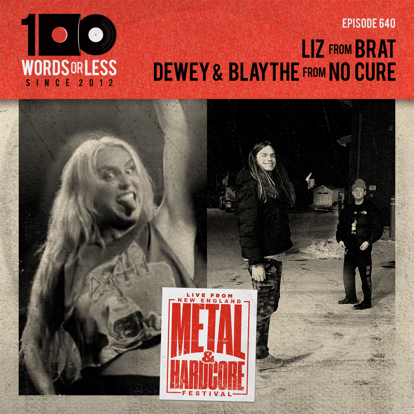 Liz from Brat & Dewey/Blaythe from No Cure (Live @ New England Metal & Hardcore Festival)
