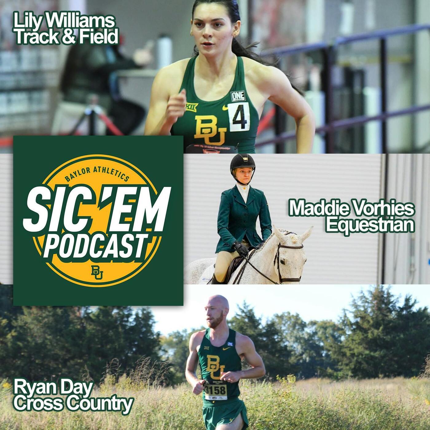Episode 121 | Lily Williams - Track and Field, Maddie Vorhies - Equestrian, and Ryan Day - Cross Country episode artwork