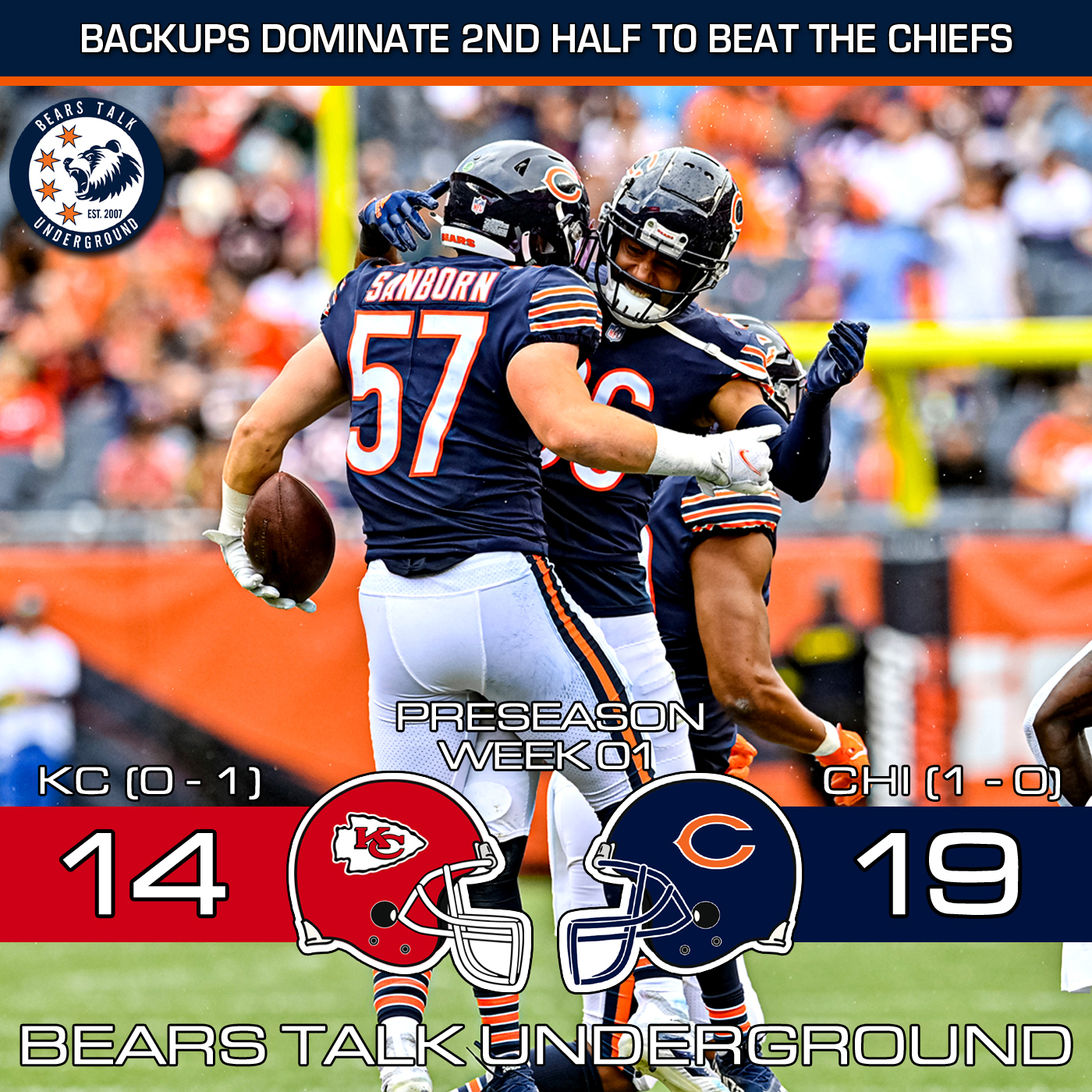 Preseason Week One Review - Backups Dominate 2nd Half to Get Comeback Win episode artwork