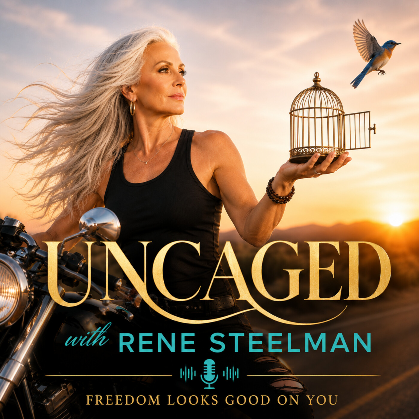 Artwork for Uncaged with Rene Steelman