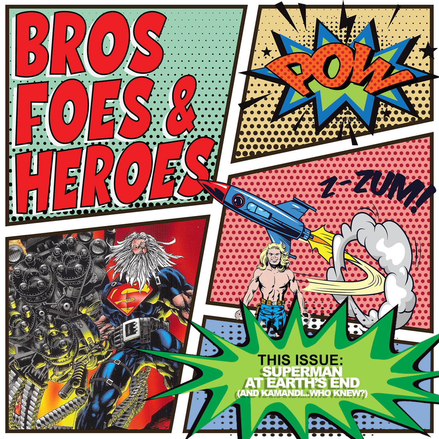 Superman At Earth's End (and kamandi...who knew?) episode artwork